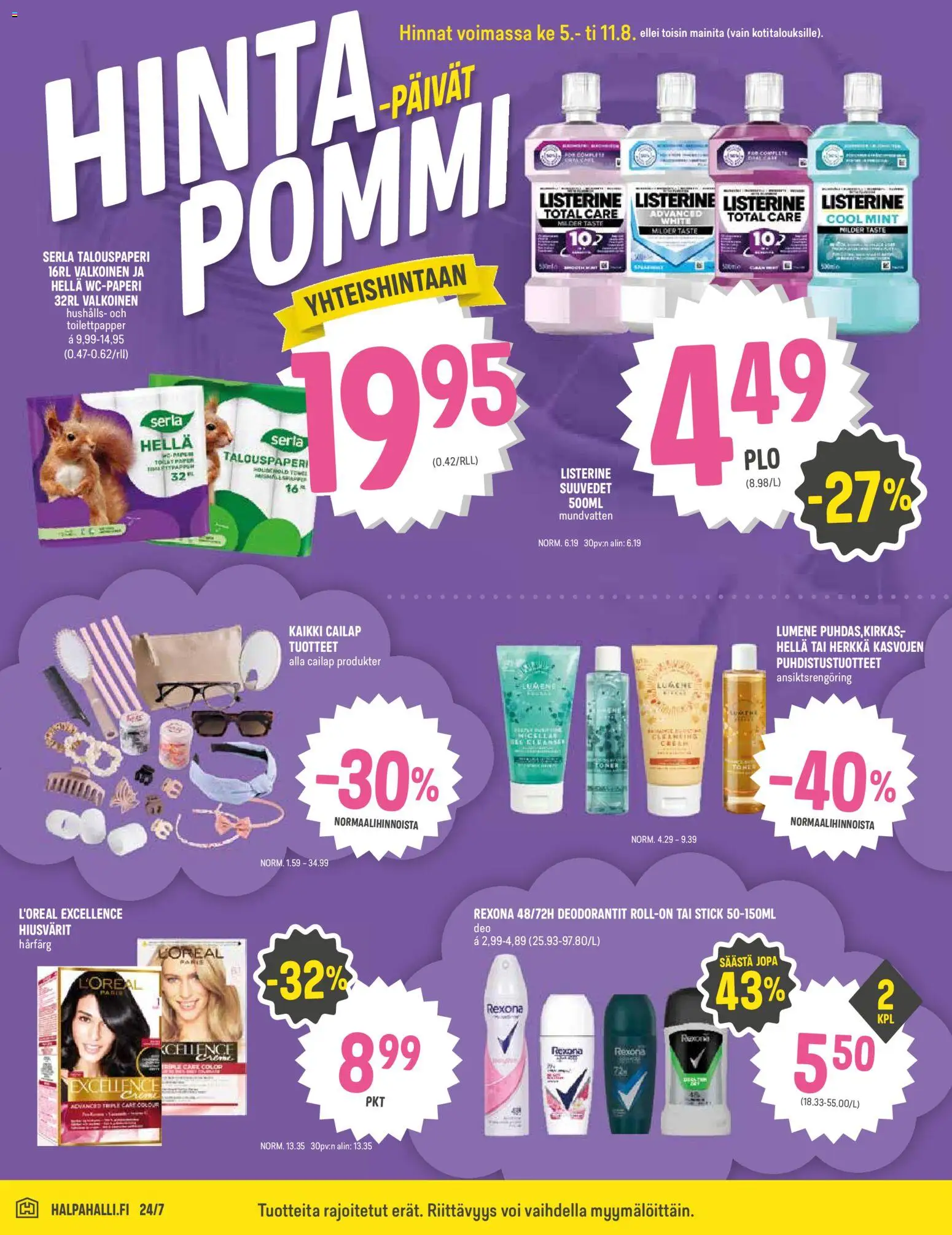 Halpa Halli tarjoukset – voimassa 05/08/2026 alkaen | Sivu: 6 | Tuotteet: Hella, Voi