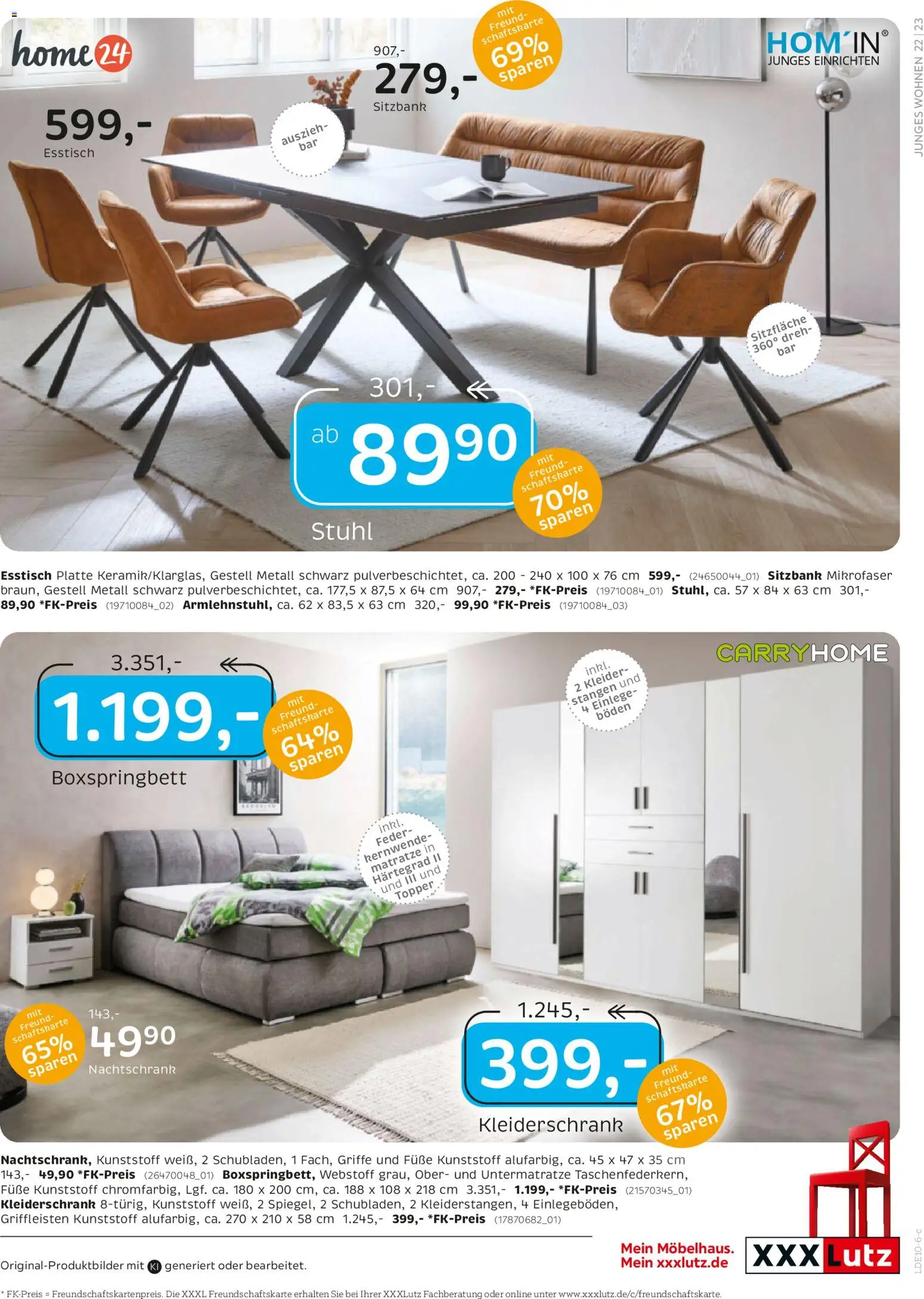 XXXLutz Prospekt – gültig ab 10.10.2026 | Seite: 31 | Produkte: Sitzbank, Boxspringbett, Stuhl, Topper