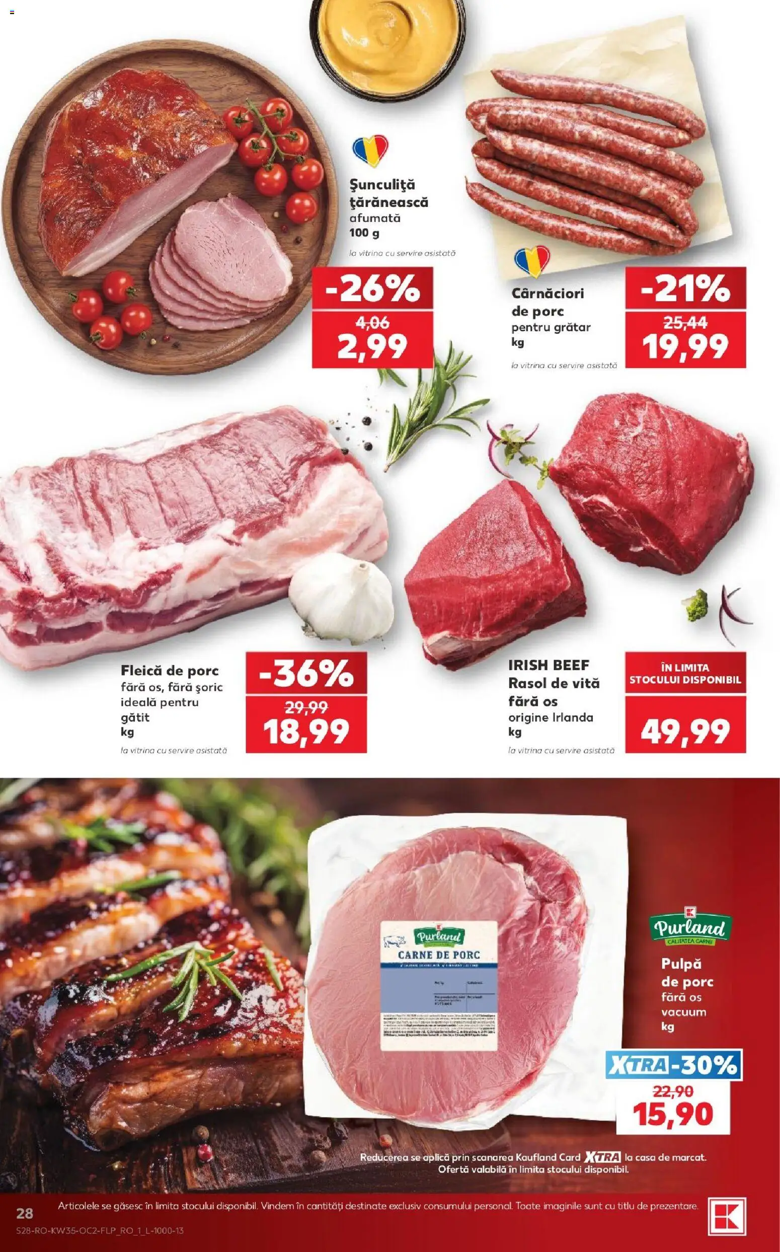 Noul catalog Kaufland – valabil de la 26.08.2026 | Pagină: 28 | Produse: Aplică, Grătar, Vitrină, Carne De Porc