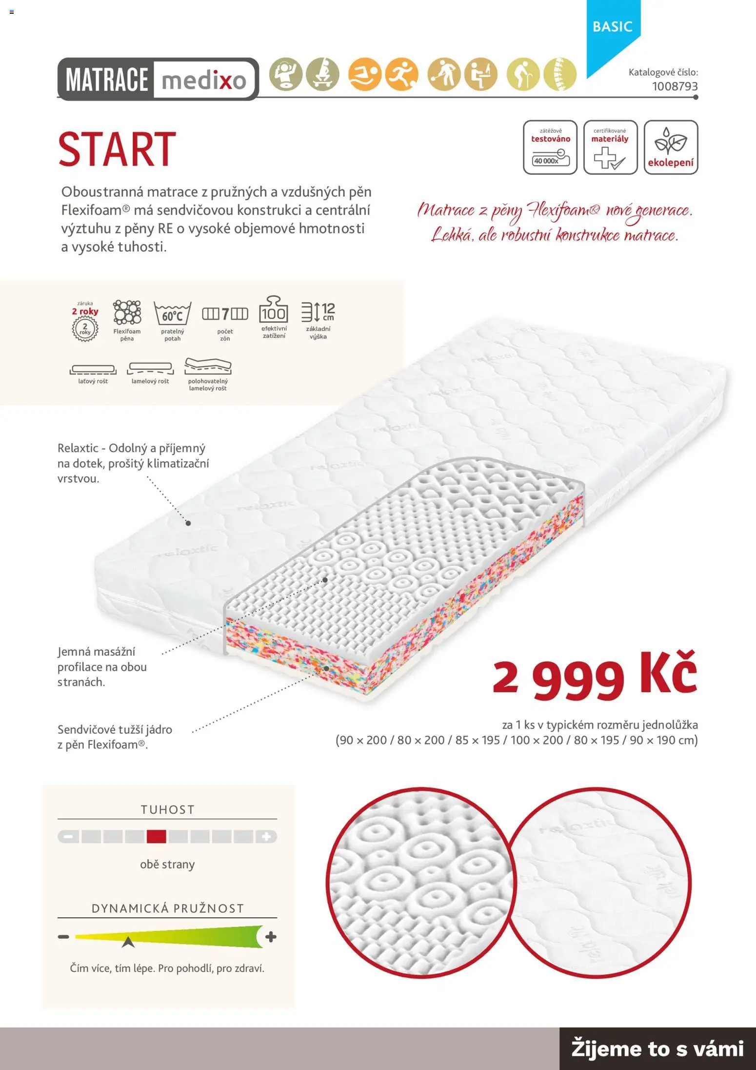 ASKO nábytek leták - Nabídka matrací od 01.01.2026 | Strana: 27 | Produkty: Matrace, Rošt, Pěna