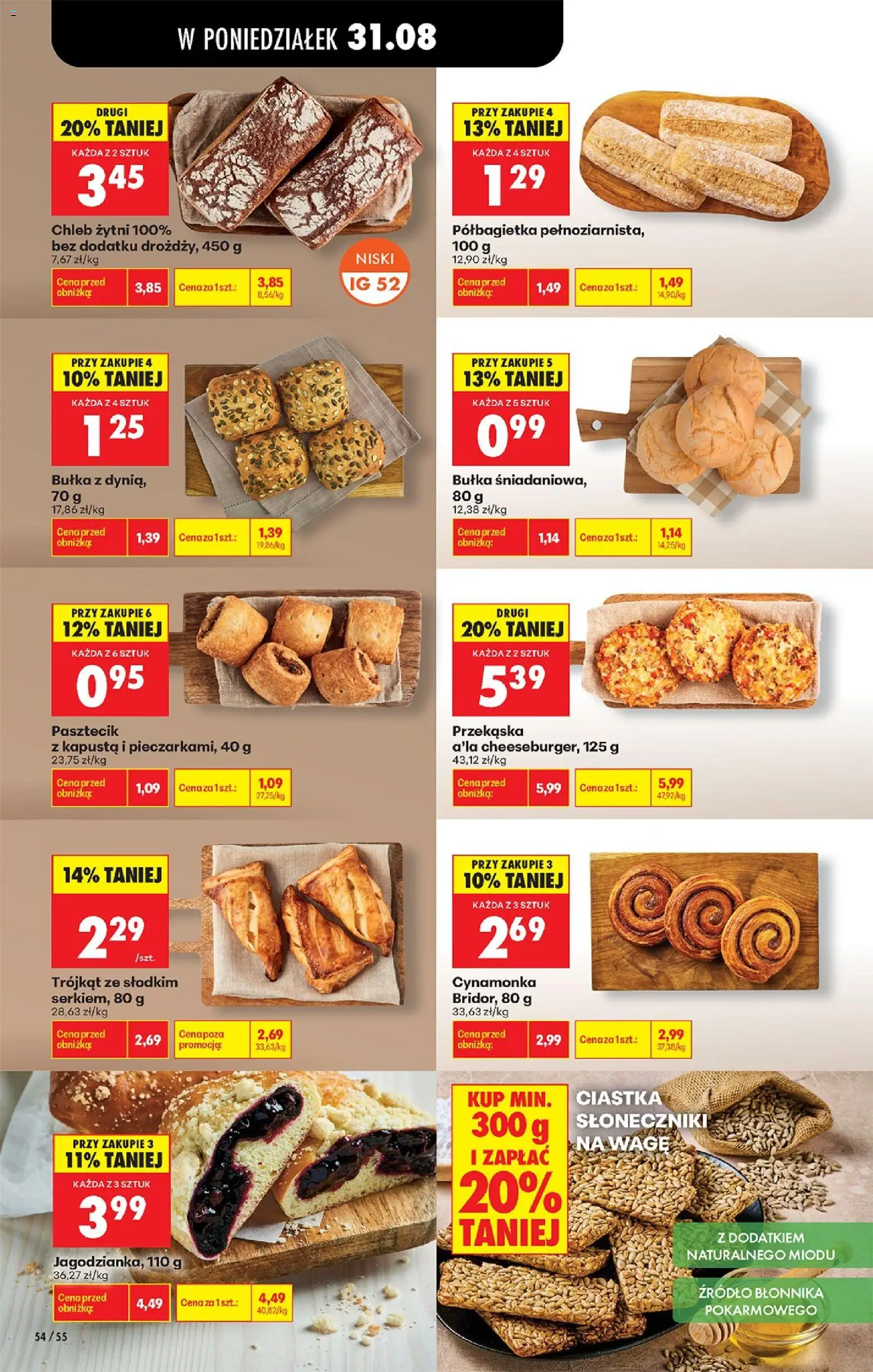 Biedronka Polsko leták od 31.08.2026 | Strana: 62 | Produkty: Chléb, Kapusta