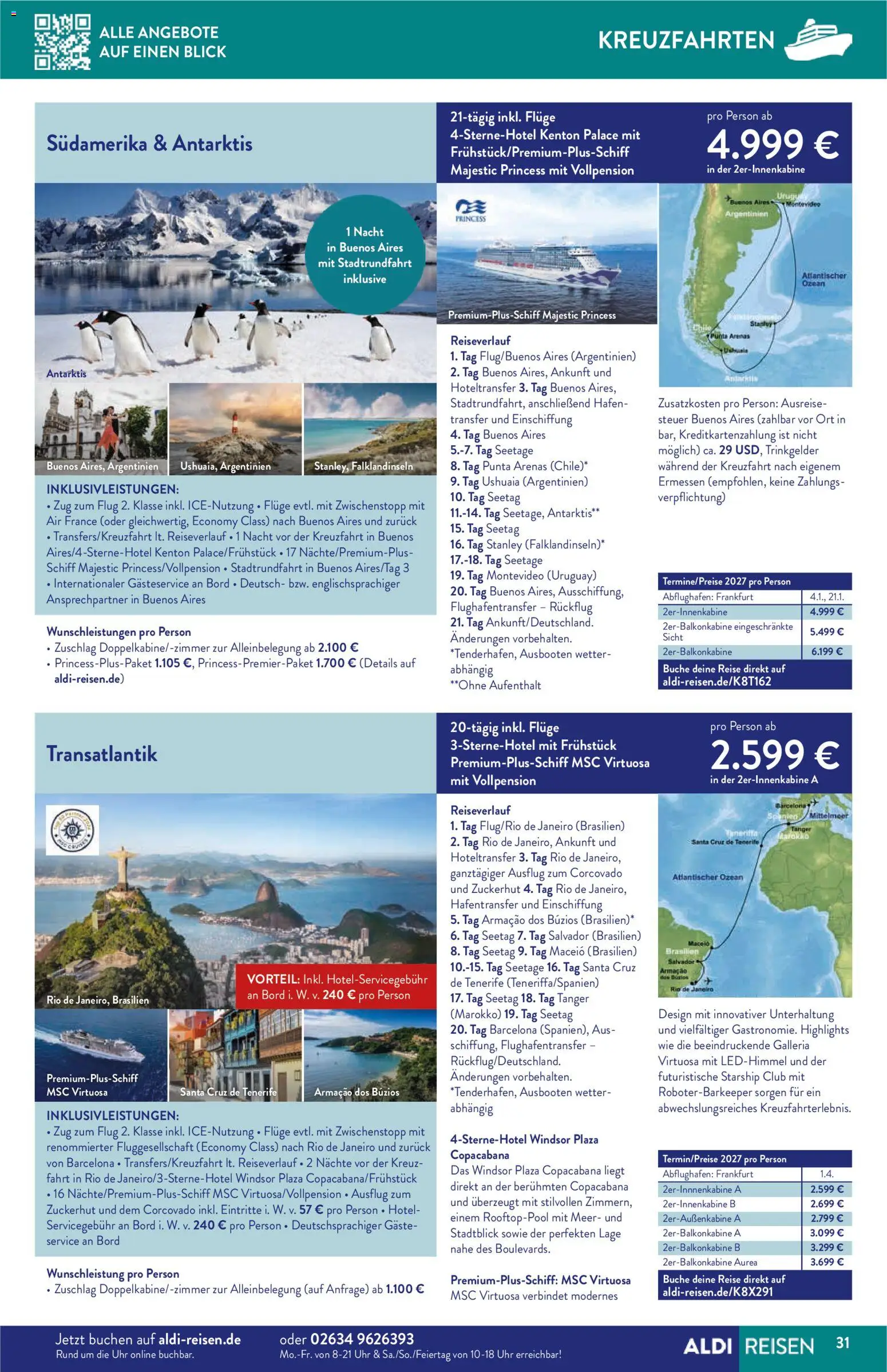 Aldi Reisen Reisemagazin – gültig ab 01.07.2026 | Seite: 31 | Produkte: Uhr
