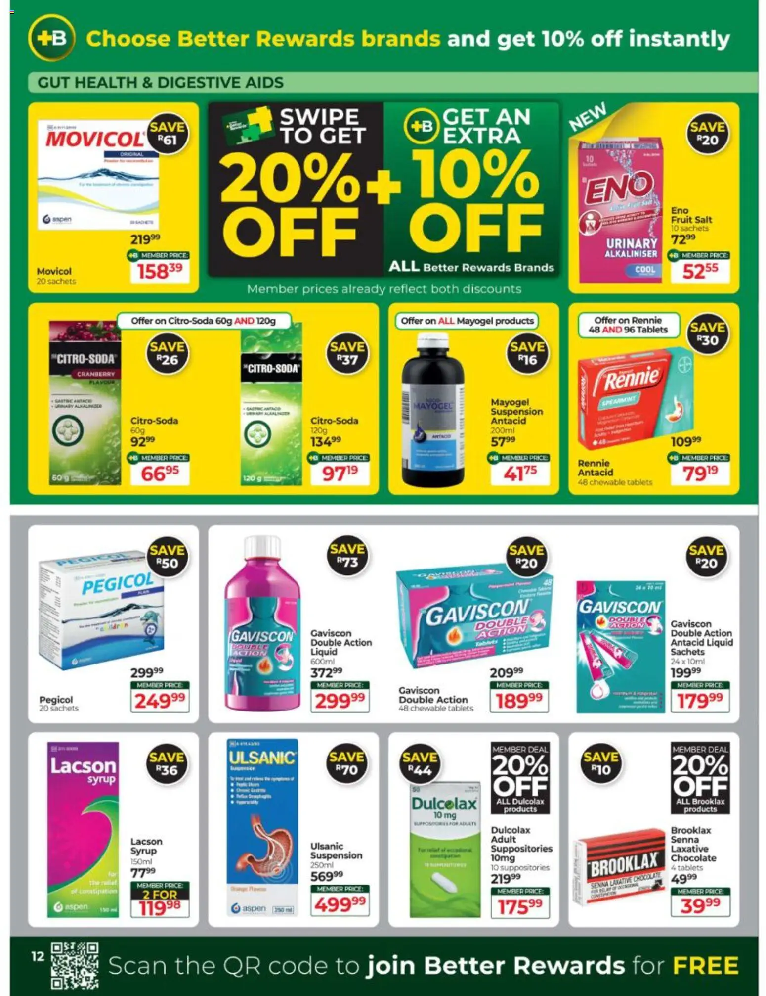 New Dis-Chem catalogue – valid from 15/09/2026 | Page: 12 | Products: Chocolate, Syrup, Fruit, Salt