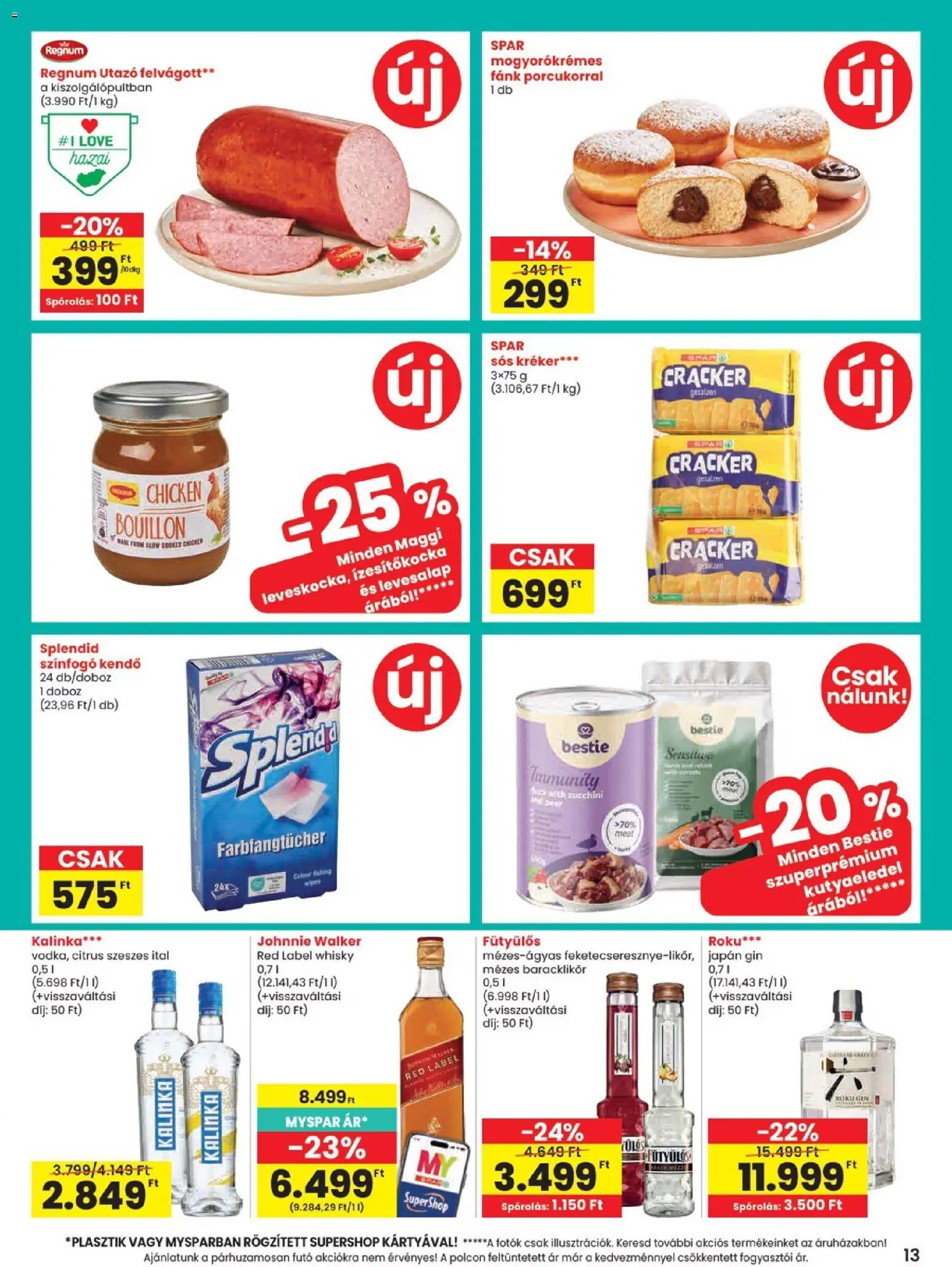 Spar akciós ujság - amely érvényes a következő dátumtól: 2026.10.22. | Oldal: 13