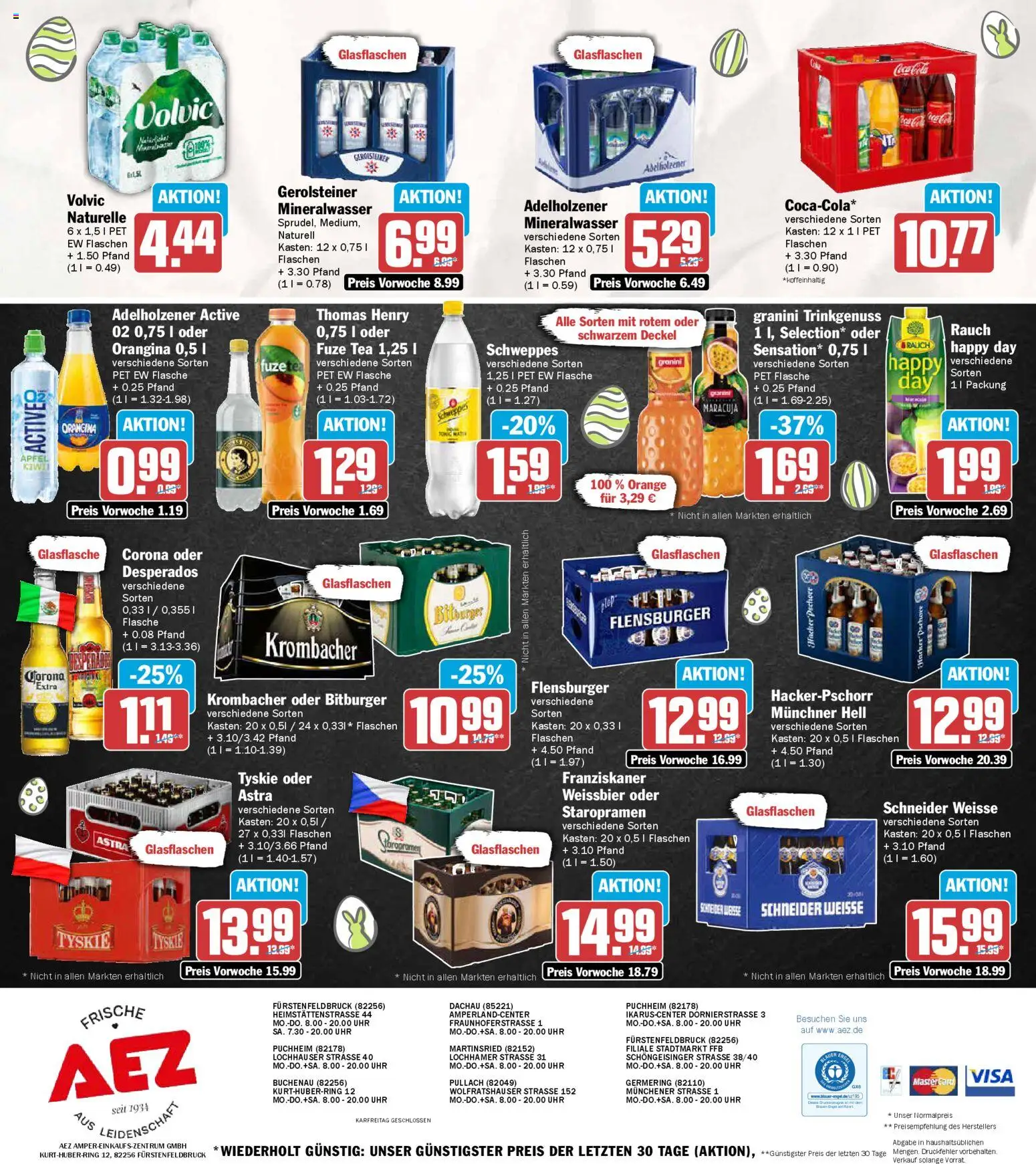 AEZ Prospekt 	 – gültig ab 30.03.2026 | Seite: 16 | Produkte: Adelholzener, Astra, Desperados, Gerolsteiner