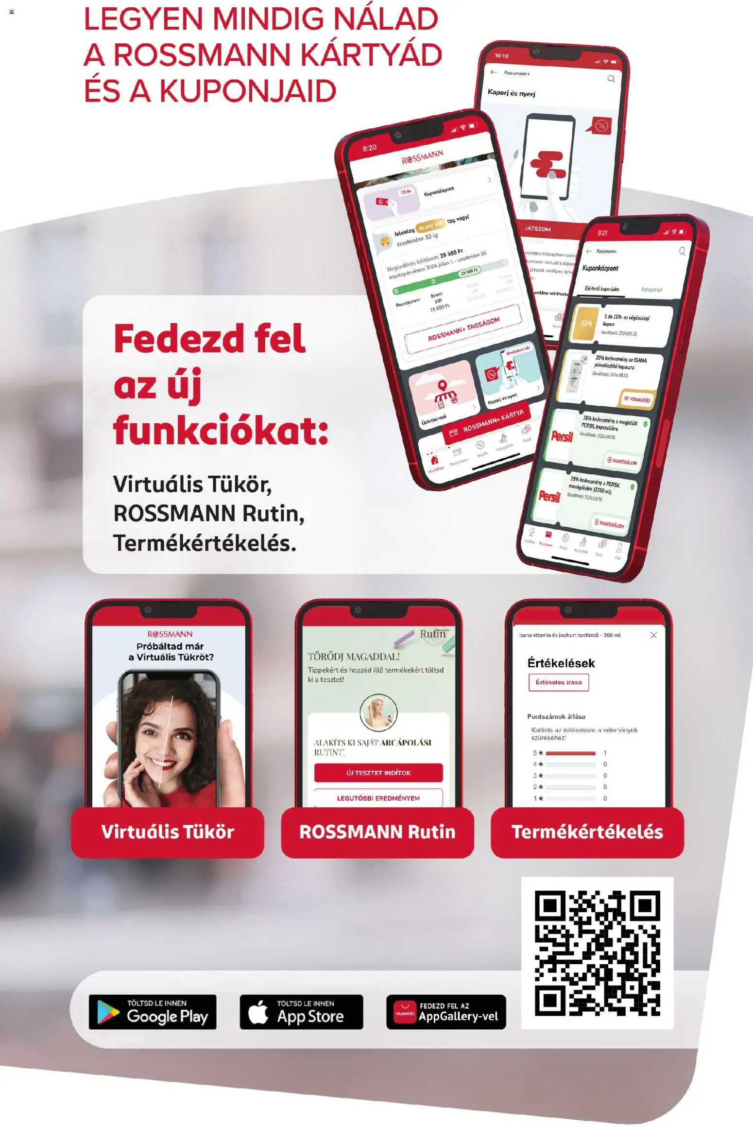 Rossmann akciós ujság - amely érvényes a következő dátumtól: 2026.07.20. | Oldal: 9 | Termékek: Persil, Vitamin, Tükör, Tusfürdő
