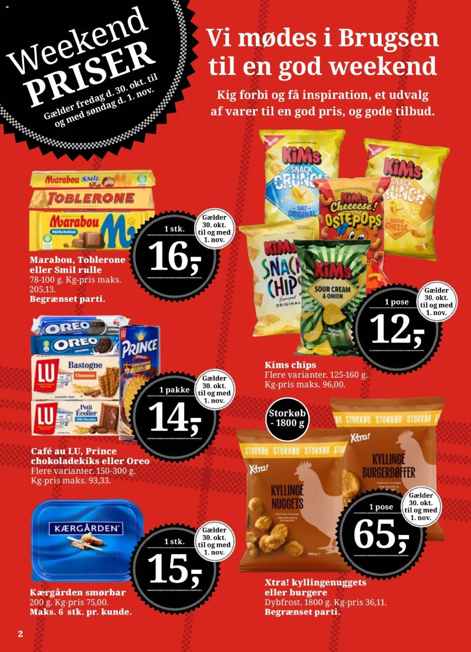 Dagli'Brugsen tilbudsavis – gyldig fra 23/10/2026 | Side: 2 | Produkter: Chips, Salt, Chokoladekiks, Oreo