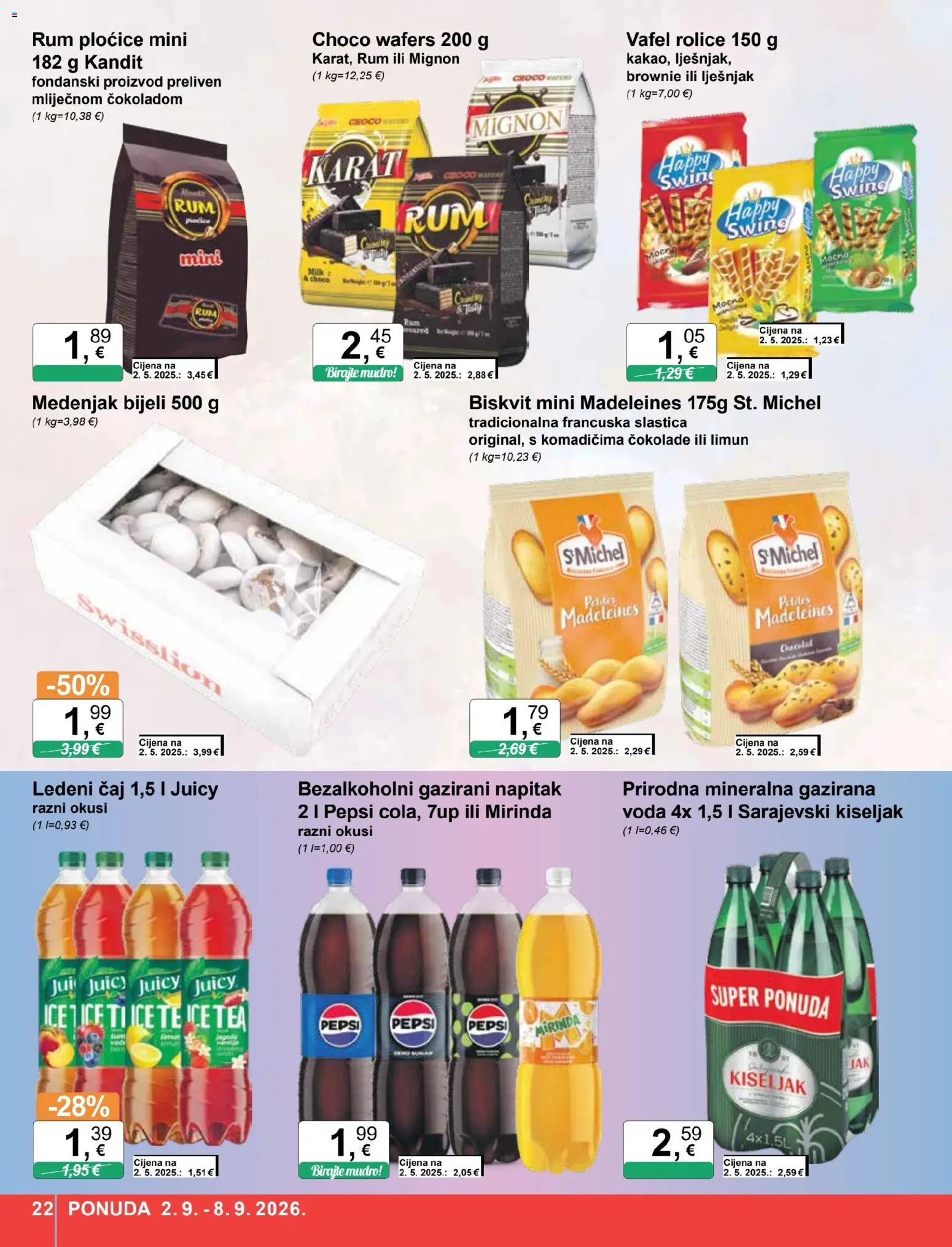 KTC katalog | vrijedi od 02.09.2026 | Stranica: 22 | Proizvodi: Ledeni čaj, Lješnjak, Limun, Biskvit