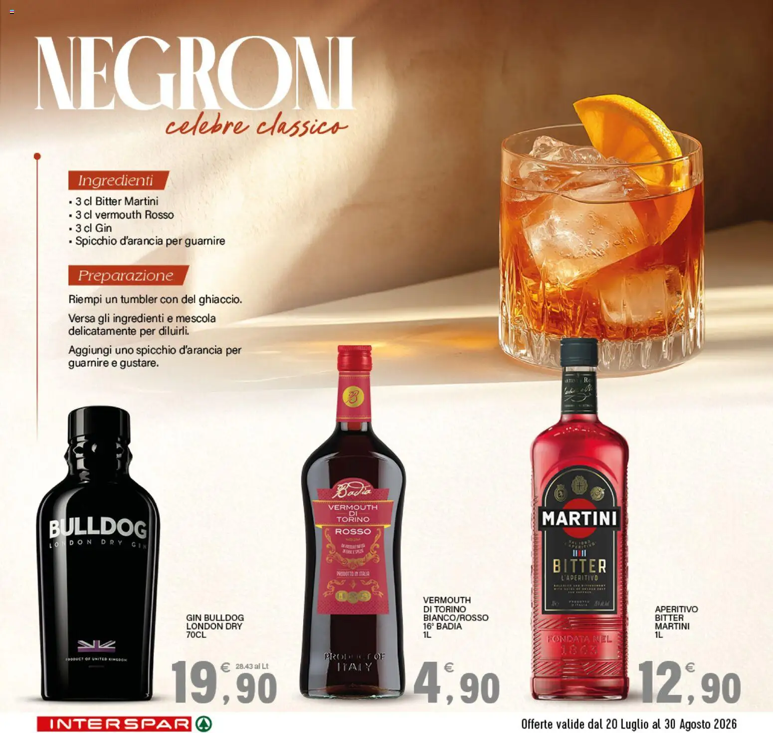Volantino Interspar del 20/07/2026 | Pagina: 6 | Prodotti: Gin, Martini, Ingredienti, Aperitivo