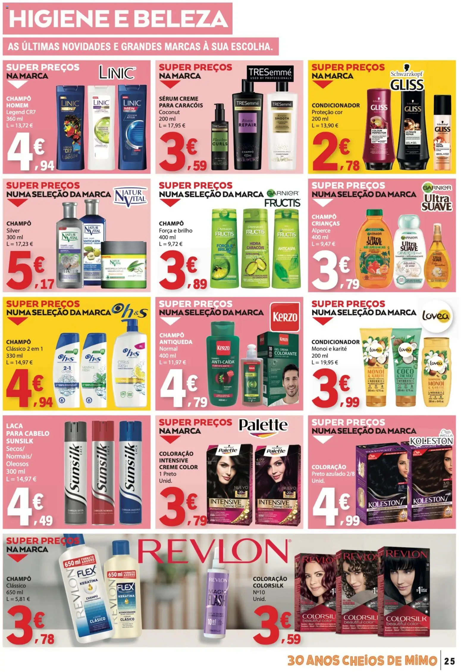 E.Leclerc folheto │ válido de 30.04.2026 | Página: 25 | Produtos: Shampoo, Condicionador, Sérum, Creme