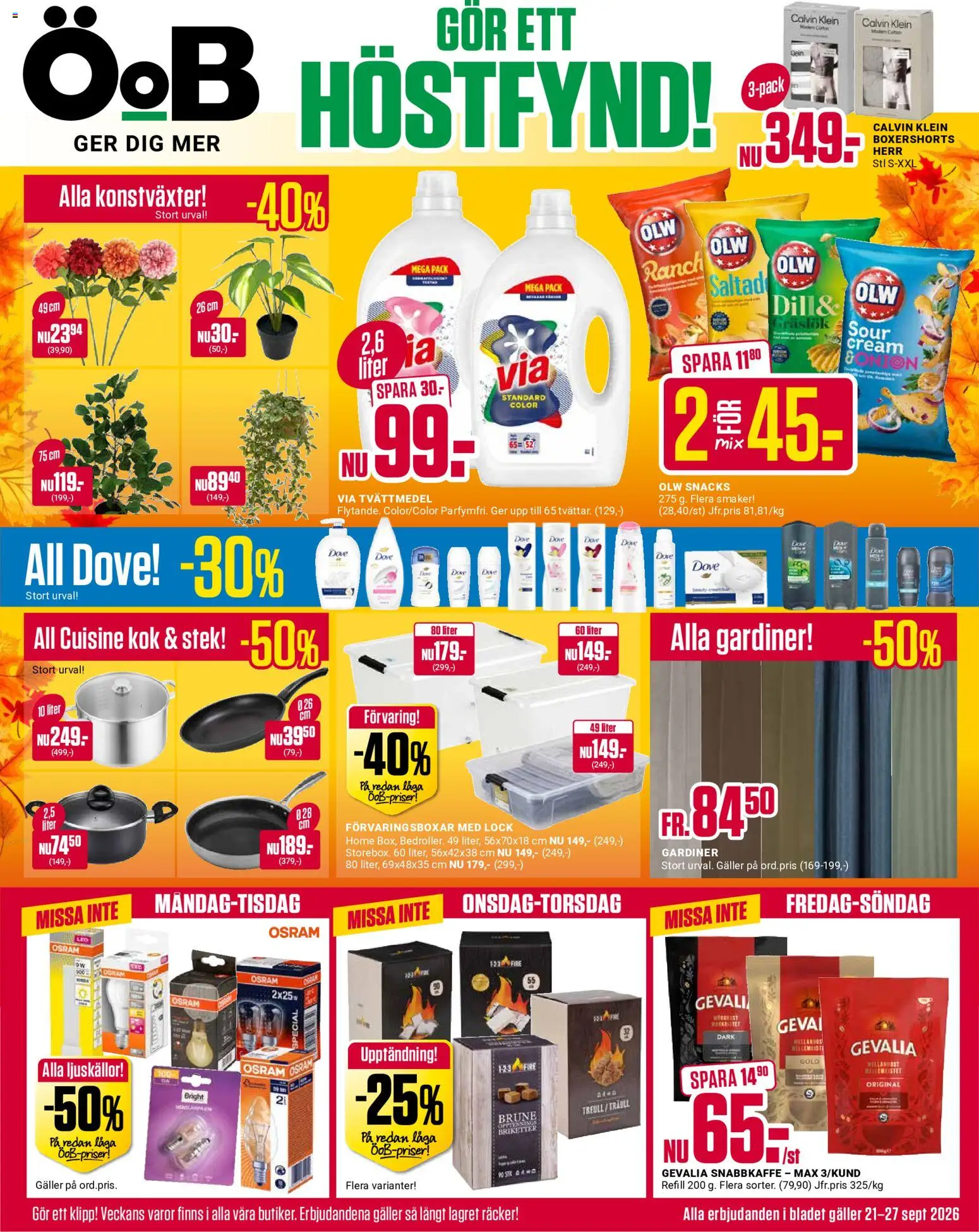 ÖoB reklamblad aktuell från 21/09/2026 | Sida: 1