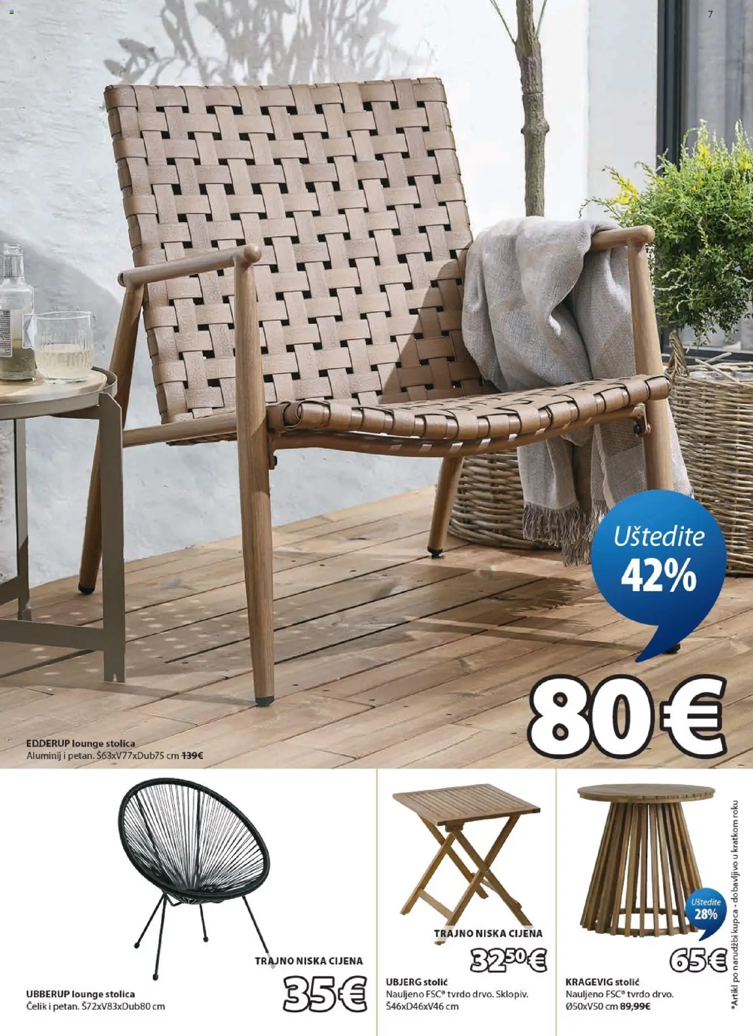 JYSK katalog | vrijedi od 03.06.2026 | Stranica: 7 | Proizvodi: Stolić, Stolica