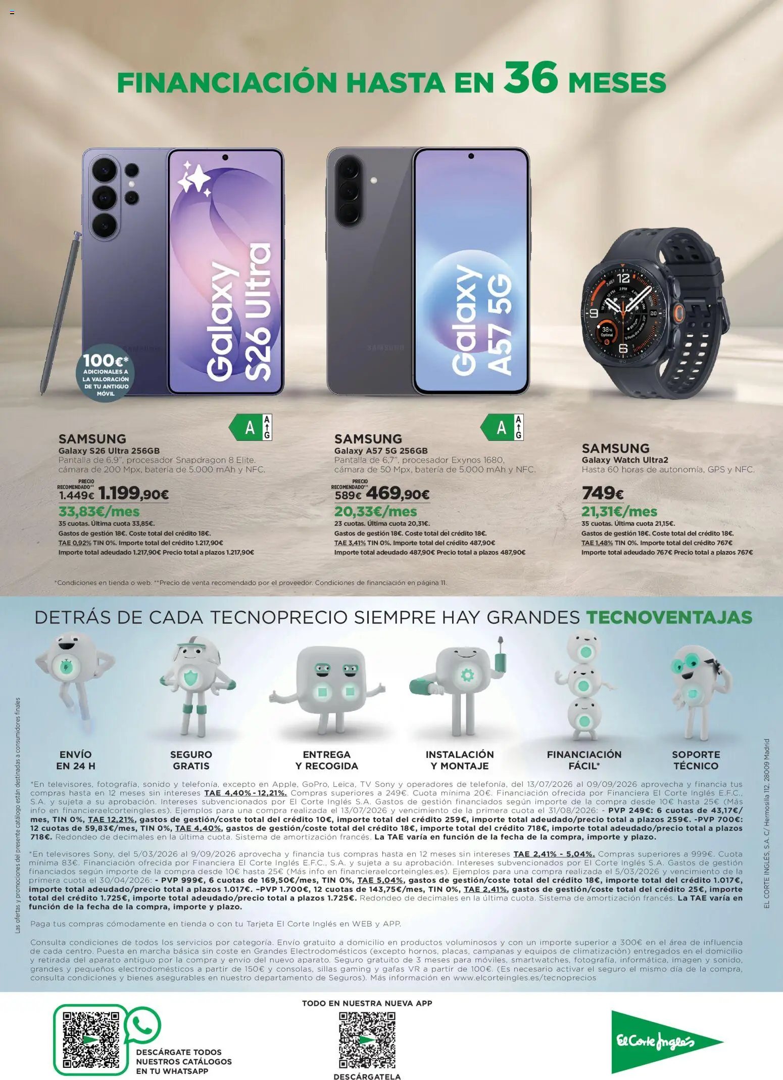 El Corte Inglés Volver tiene sus ventajas │ válido desde el 20/08/2026 | Página: 16 | Productos: Móvil, Gafas, Cámara, Batería
