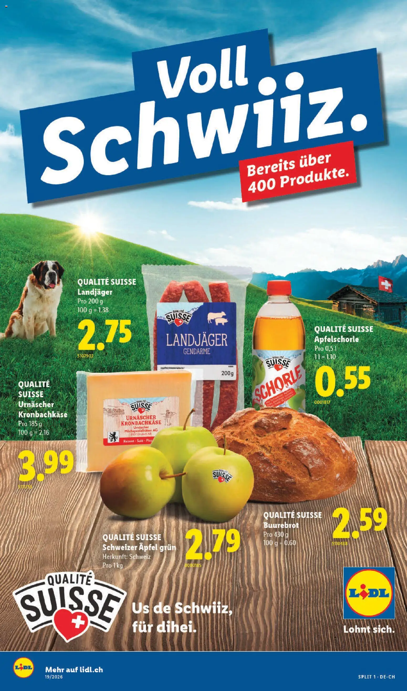 Lidl aktionen Qualité Suisse – gültig ab 07.05.2026 | Seite: 1 | Produkte: Äpfel
