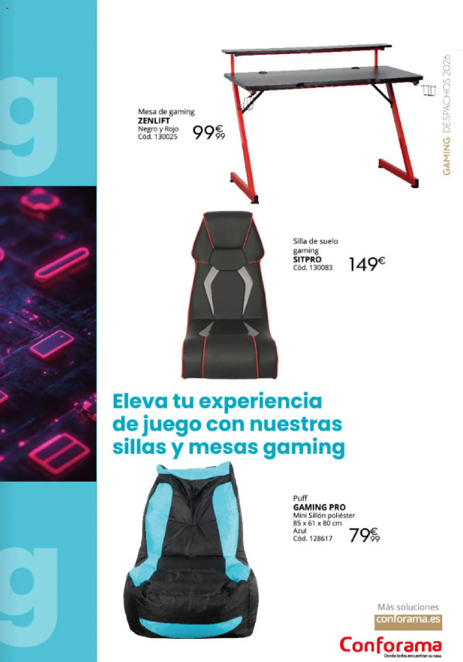 Conforama Despachos for all │ válido desde el 12/08/2026 | Página: 13 | Productos: Sillón, Mesa, Silla