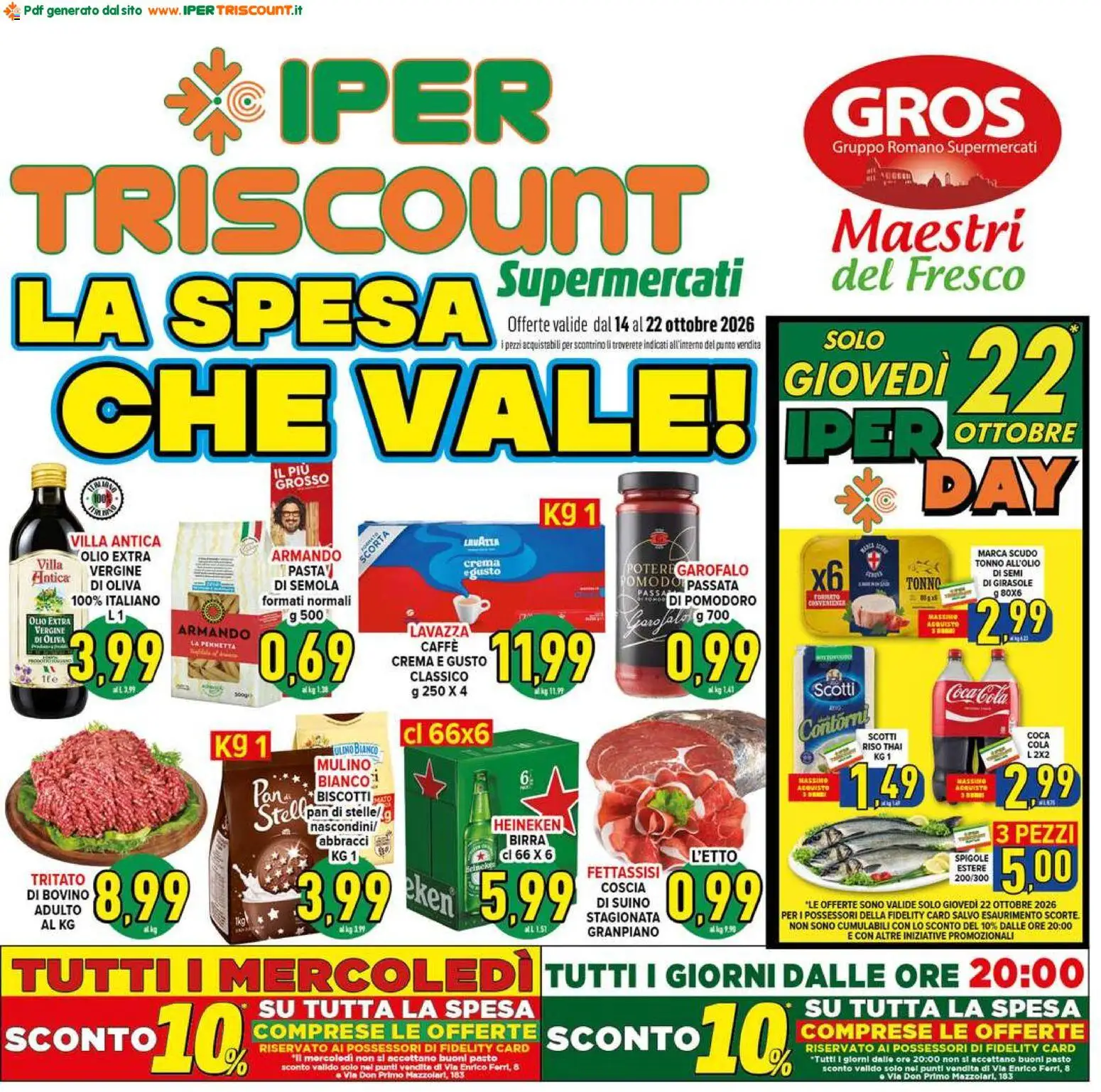 Volantino Ipertriscount del 14/10/2026 | Pagina: 1