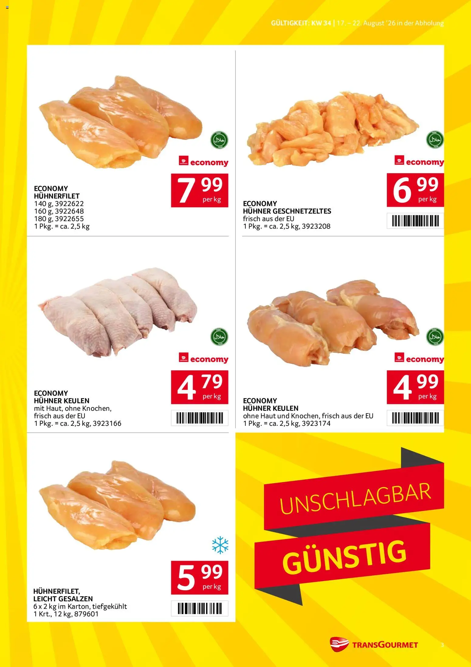 Transgourmet Flugblatt gültig ab 17.08.2026 | Seite: 3