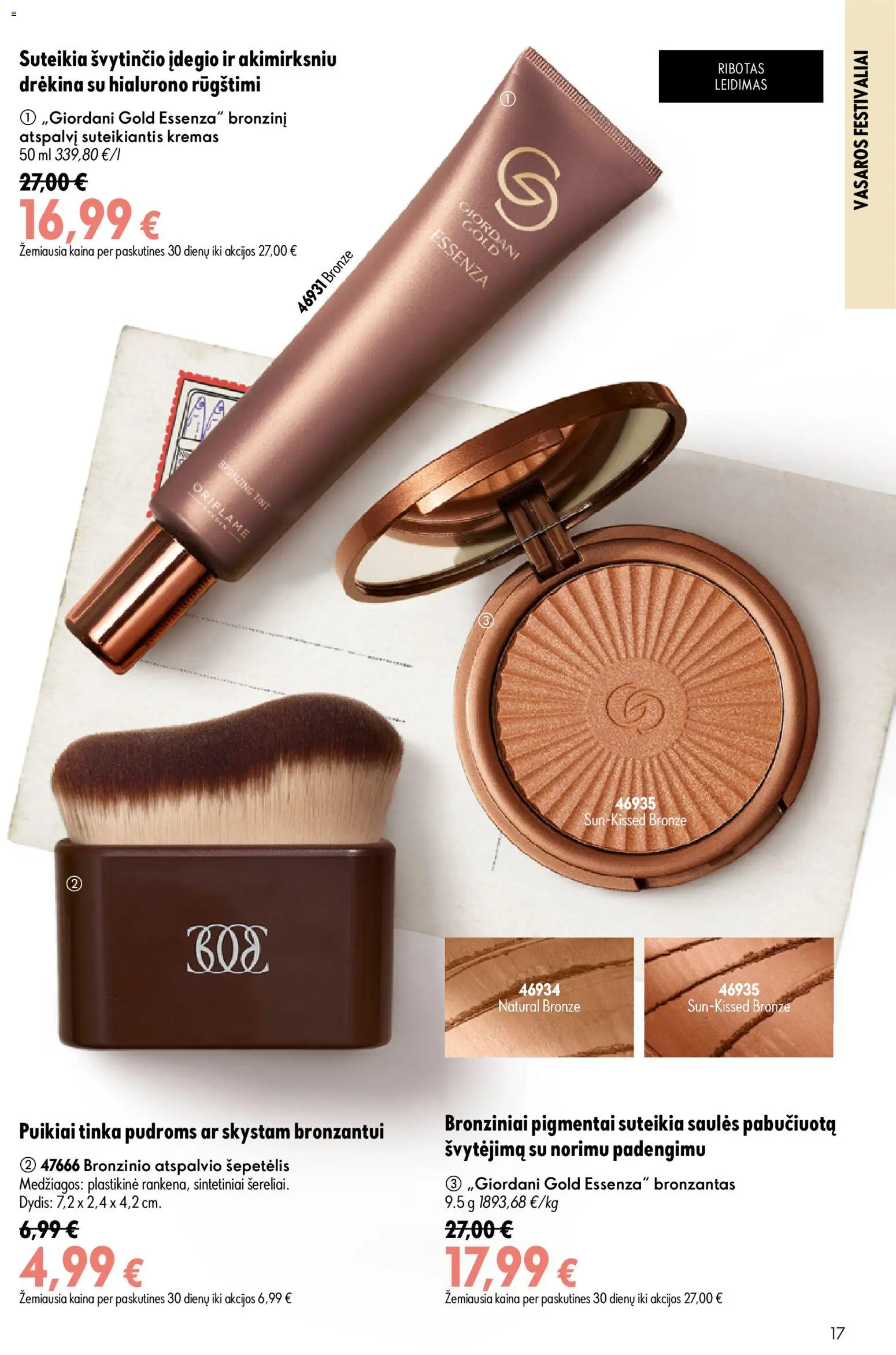 Oriflame akcijos nuo 2026.07.15 | Puslapis: 17 | Prekių: Šepetėlis, Kremas