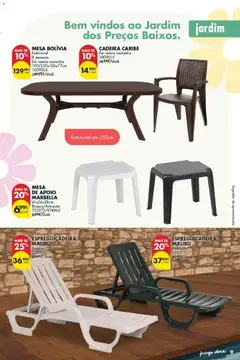 Pré-visualização CADEIRA CARIBE, Em resina castanha, 1009015 válido de 09/06/2026 | Página: 9 | Produtos: Espreguiçadeira, Mesa, Cadeira