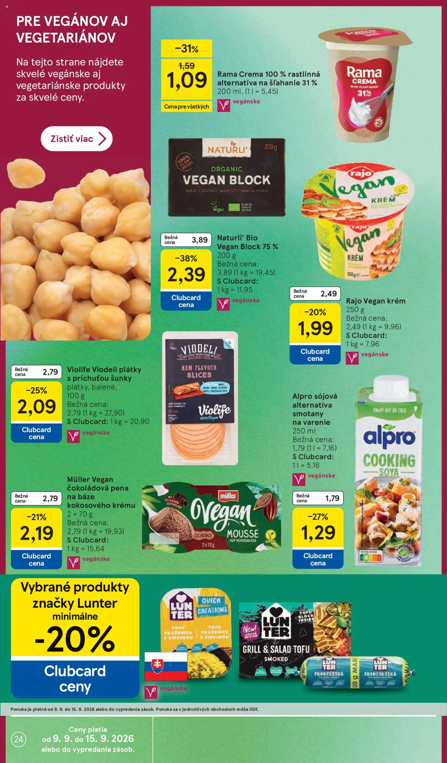Nové Tesco akcie – leták je platný od 09.09.2026 | Strana: 24
