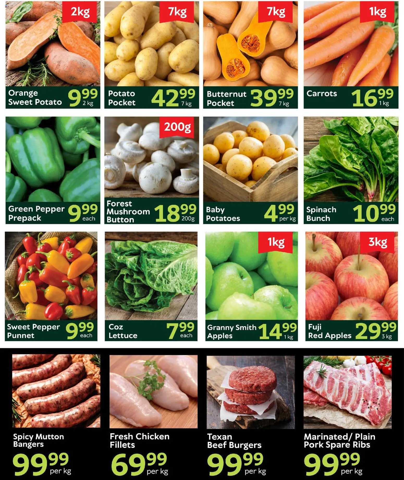 New Oxford Freshmarket catalogue – valid from 19.05.2026 | Page: 2 | Products: Pork, Carrots, Pepper, Lettuce