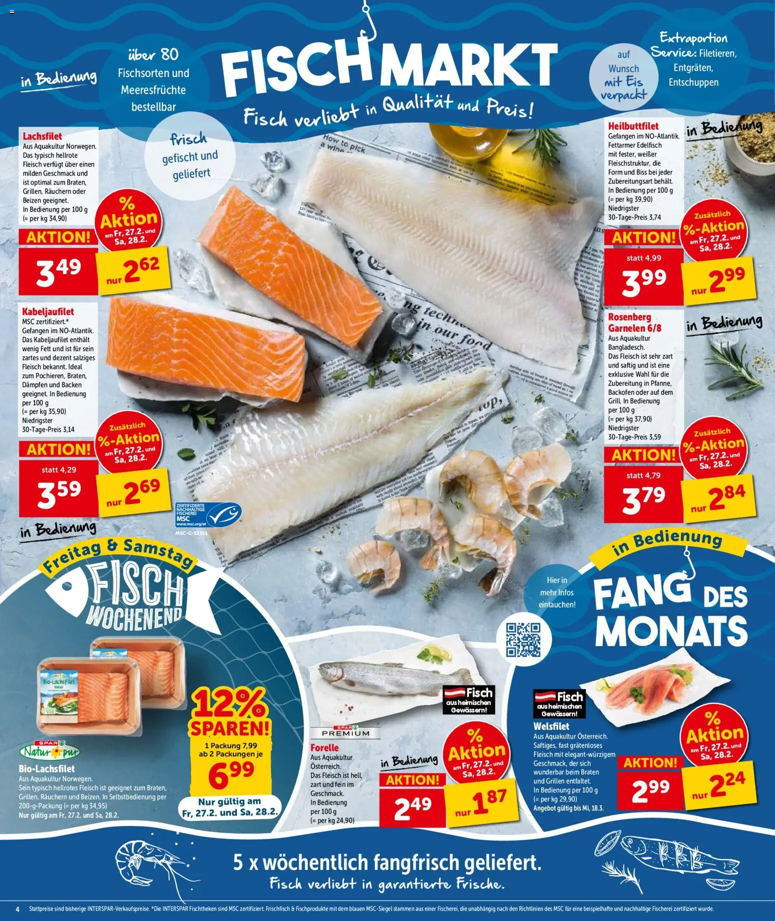 Interspar Flugblatt - Vorarlberg gültig ab 26.02.2026 | Seite: 5 | Produkte: Eis, Meeresfrüchte, Fisch