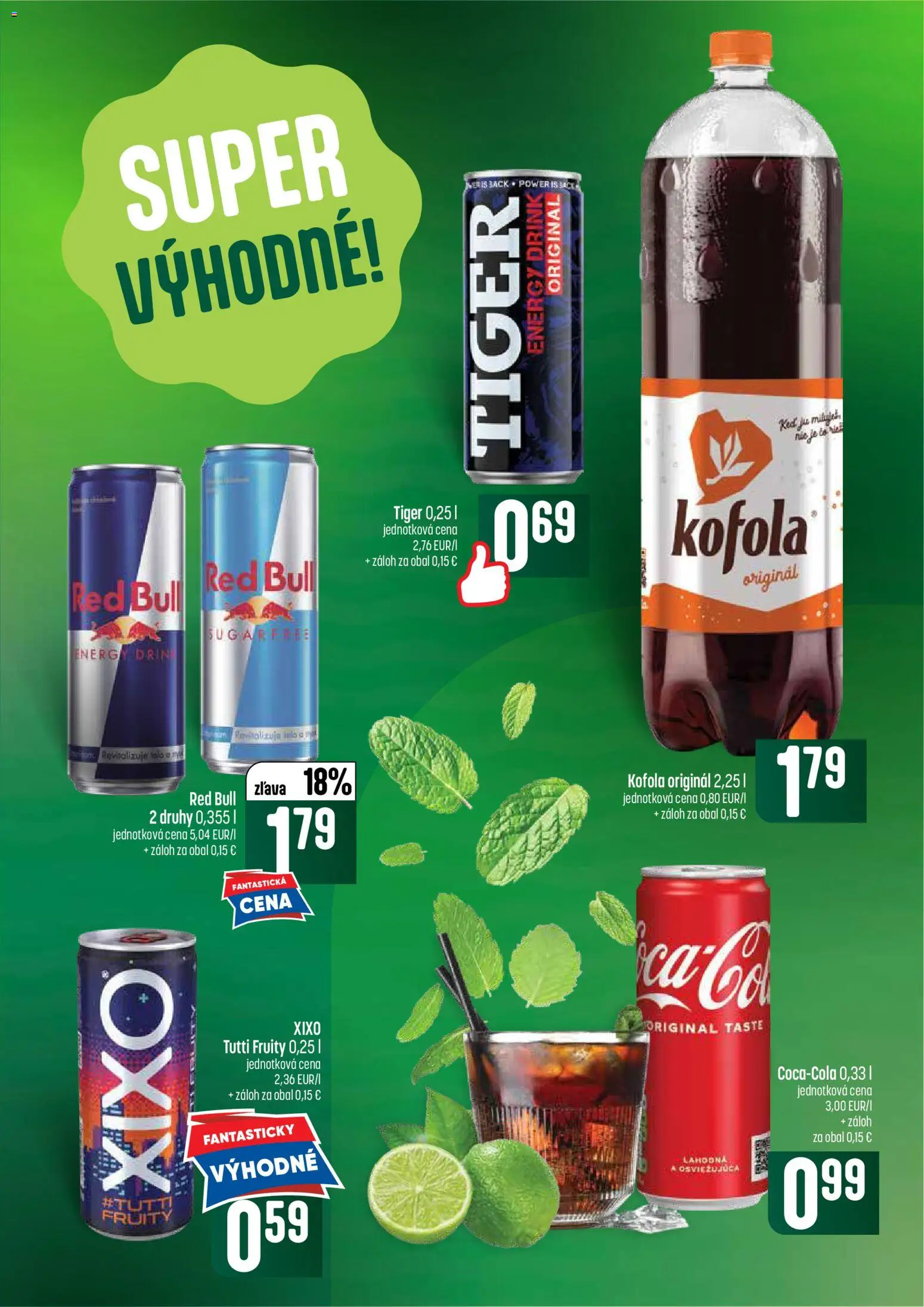 Nové COOP Jednota akcie – leták je platný od 02.07.2026 | Strana: 47 | Produkty: Red Bull, Kofola
