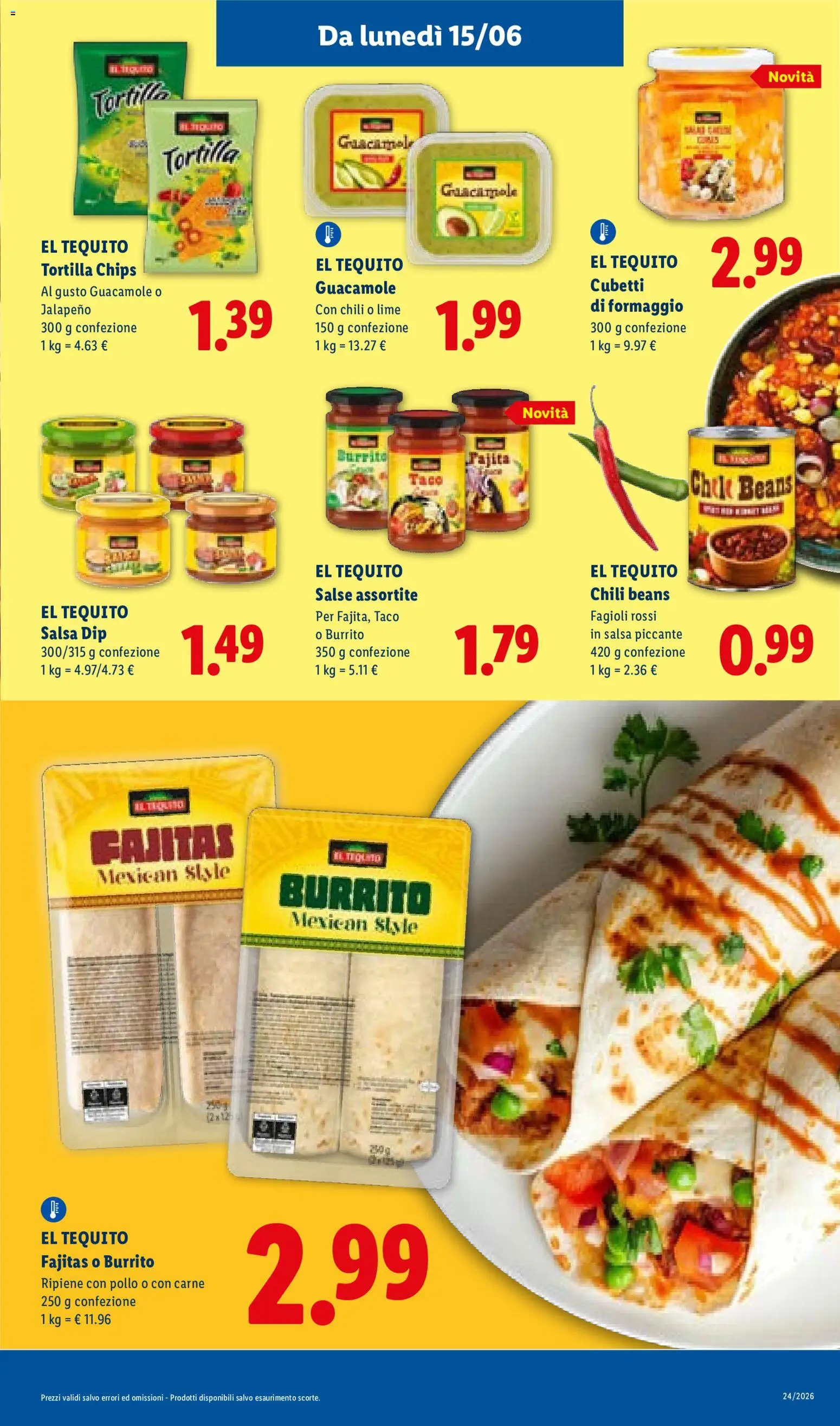 Volantino Lidl del 11.06.2026 | Pagina: 47 | Prodotti: Pollo, Fagioli, Formaggio, Lime