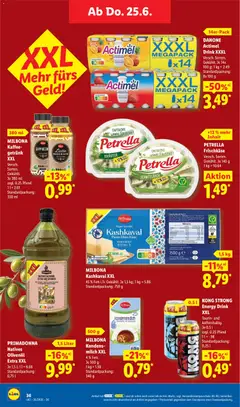 Náhled letáku Lidl Německo leták od 22.06.2026 | Strana: 58 | Produkty: Kong Strong, Šála, Actimel, Cappuccino
