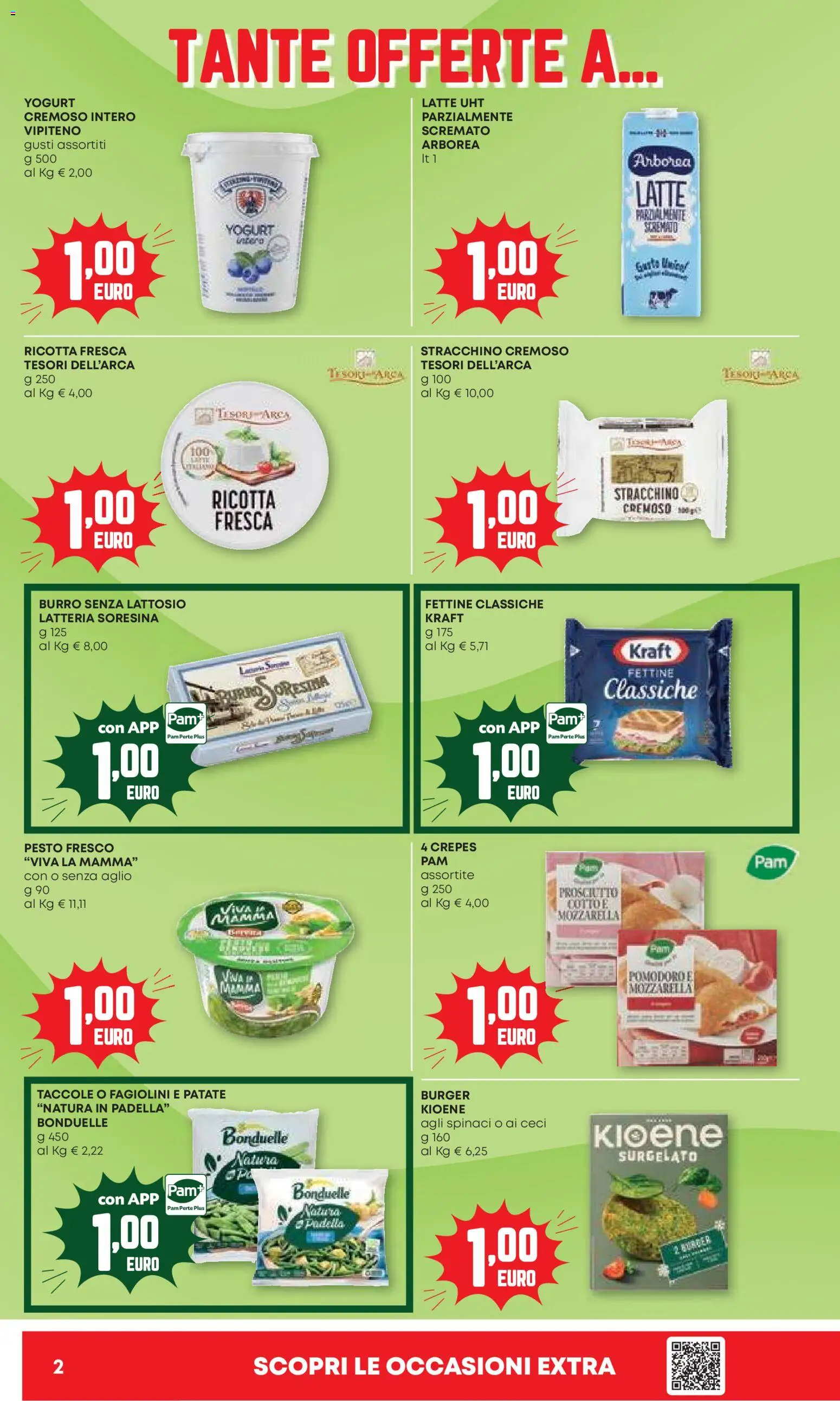 Volantino PAM del 24/09/2026 | Pagina: 2 | Prodotti: Patate, Stracchino, Ricotta, Fagiolini