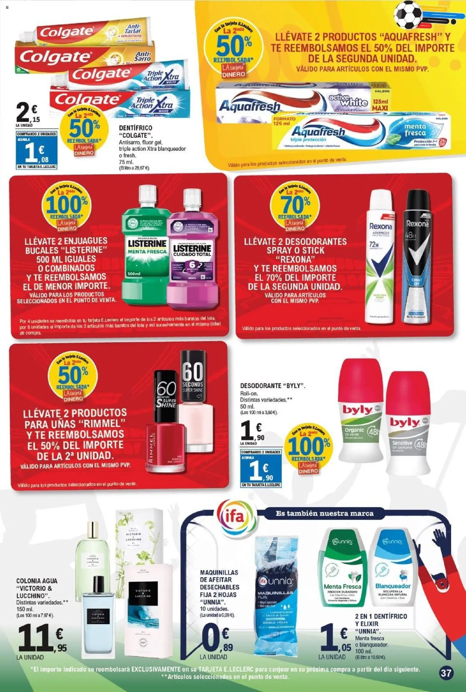 E.Leclerc folleto Gool │ válido desde el 03.06.2026 | Página: 37 | Productos: Perfume, Colonia, Desodorante, Té