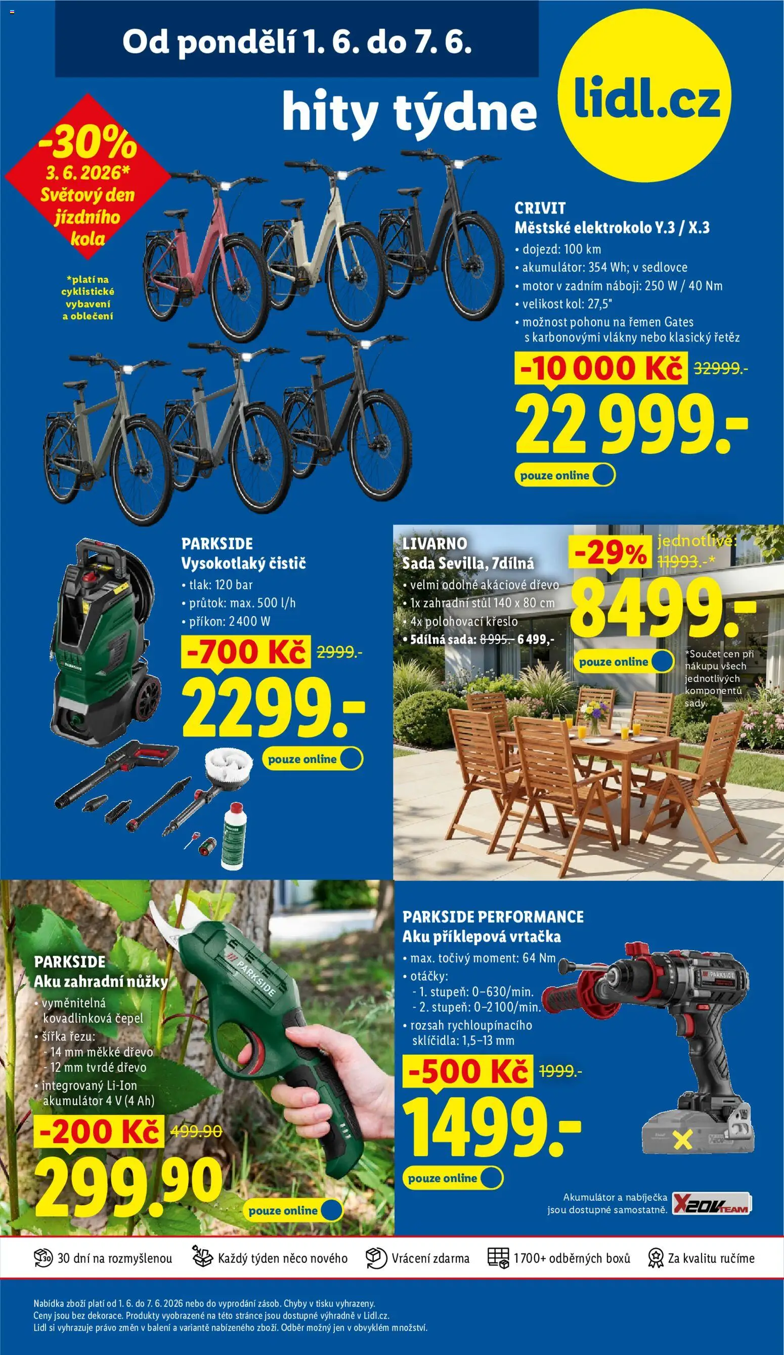 Lidl leták od 04.06.2026 | Strana: 45 | Produkty: Aku příklepová vrtačka, Křeslo, Stůl, Oblečení