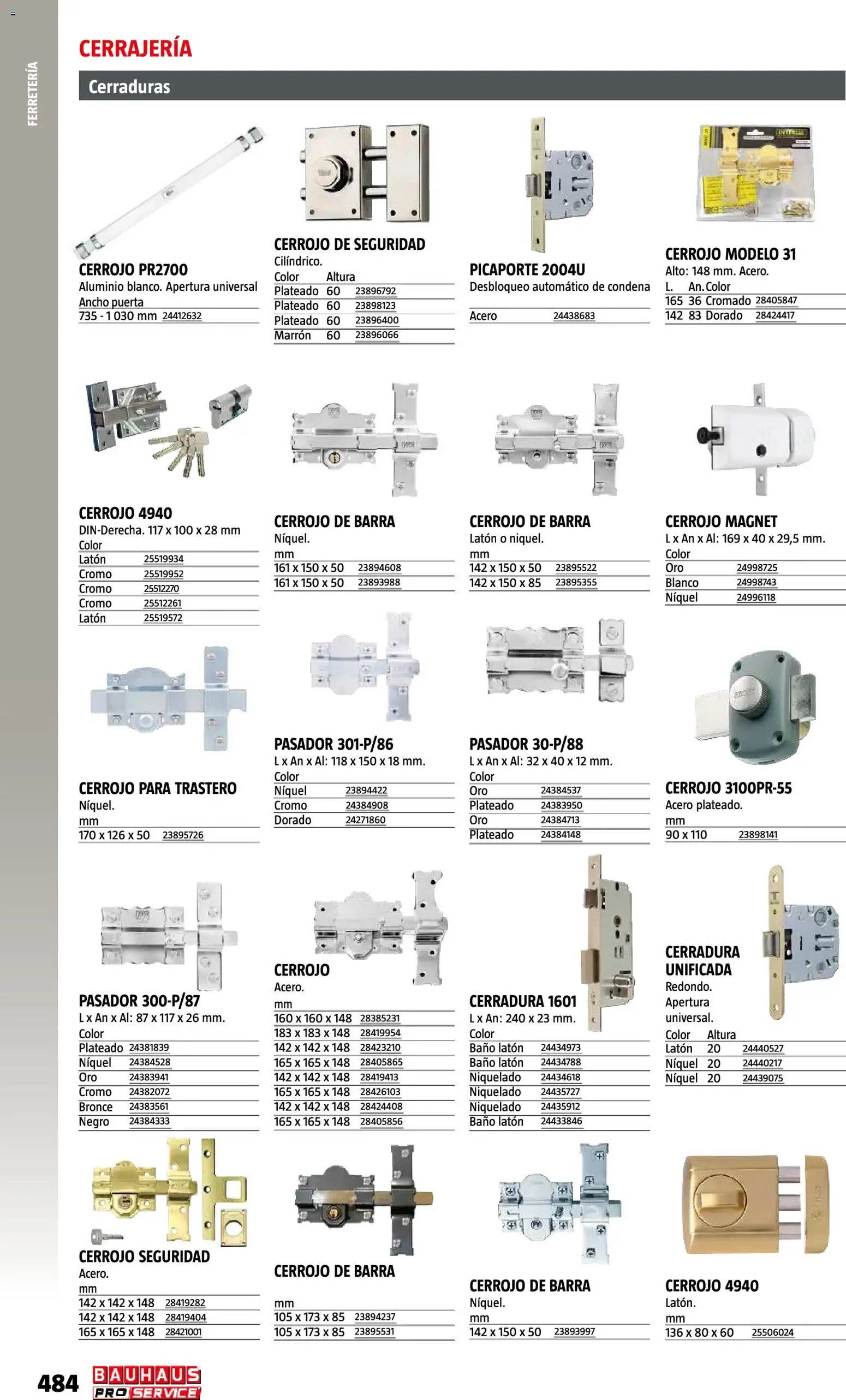 Bauhaus ProService │ válido desde el 11/05/2026 | Página: 484 | Productos: Baño