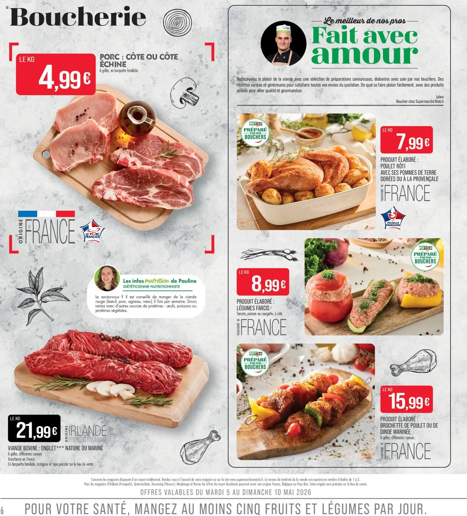 {H1} | Page: 6 | Produits: Poivron, Volaille, Viande, Pommes