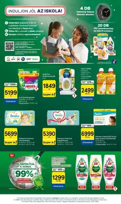 Tesco akciós újság - amely érvényes a következő dátumtól: 2026.09.10. | Oldal: 29 | Termékek: Okosóra, Swiffer, Mosogatószer, Gél