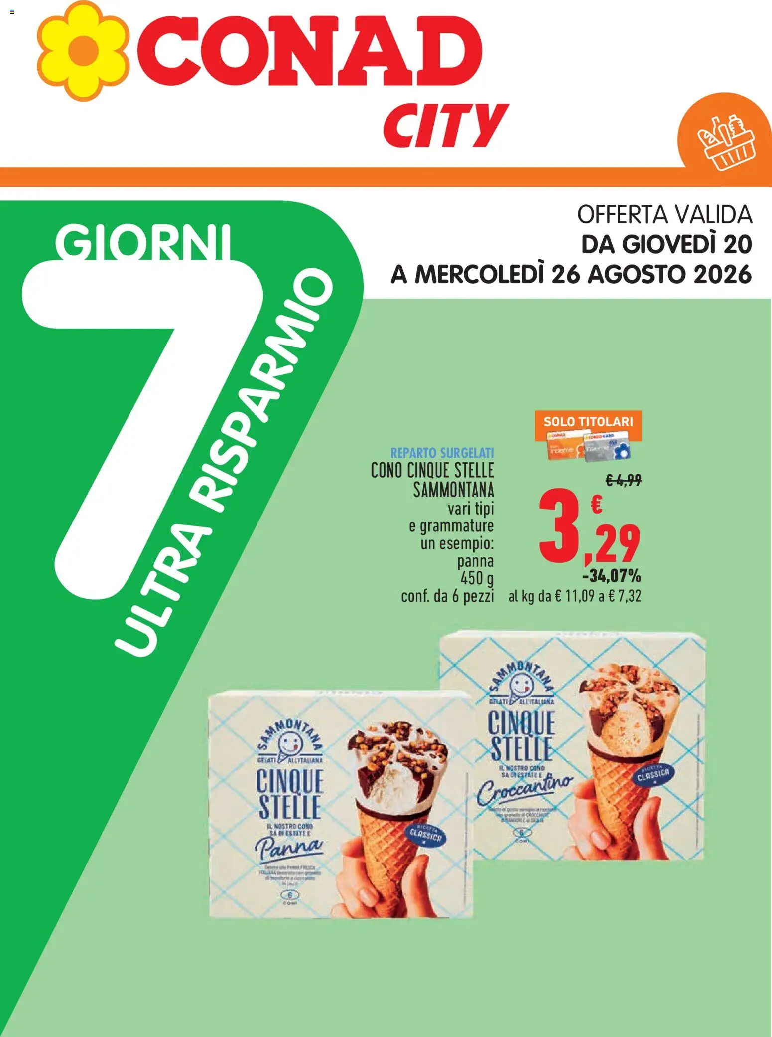 Volantino Conad del 13/08/2026 | Pagina: 21 | Prodotti: Panna