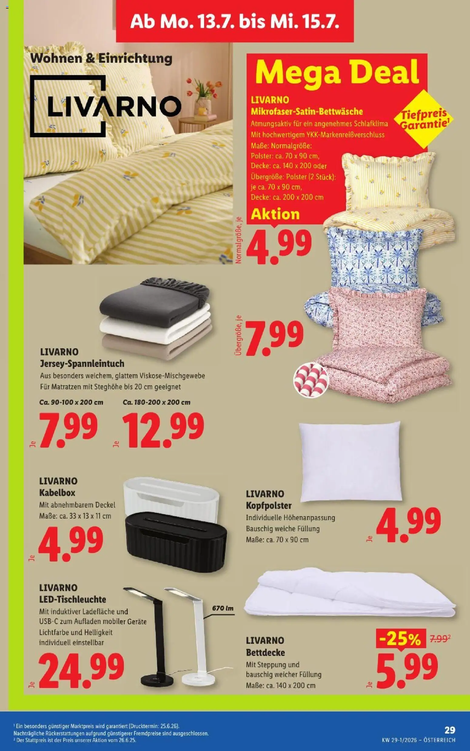 Lidl - Flugblatt gültig ab 09.07.2026 | Seite: 36 | Produkte: Decke