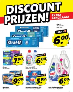 Boni folder week 38 - Voorbeeld van een folder van Boni, geldig van 14-09-2026 | Pagina: 17 | Producten: Vloeibaar wasmiddel, Wasmiddel, Vaatwas tabletten, Fles