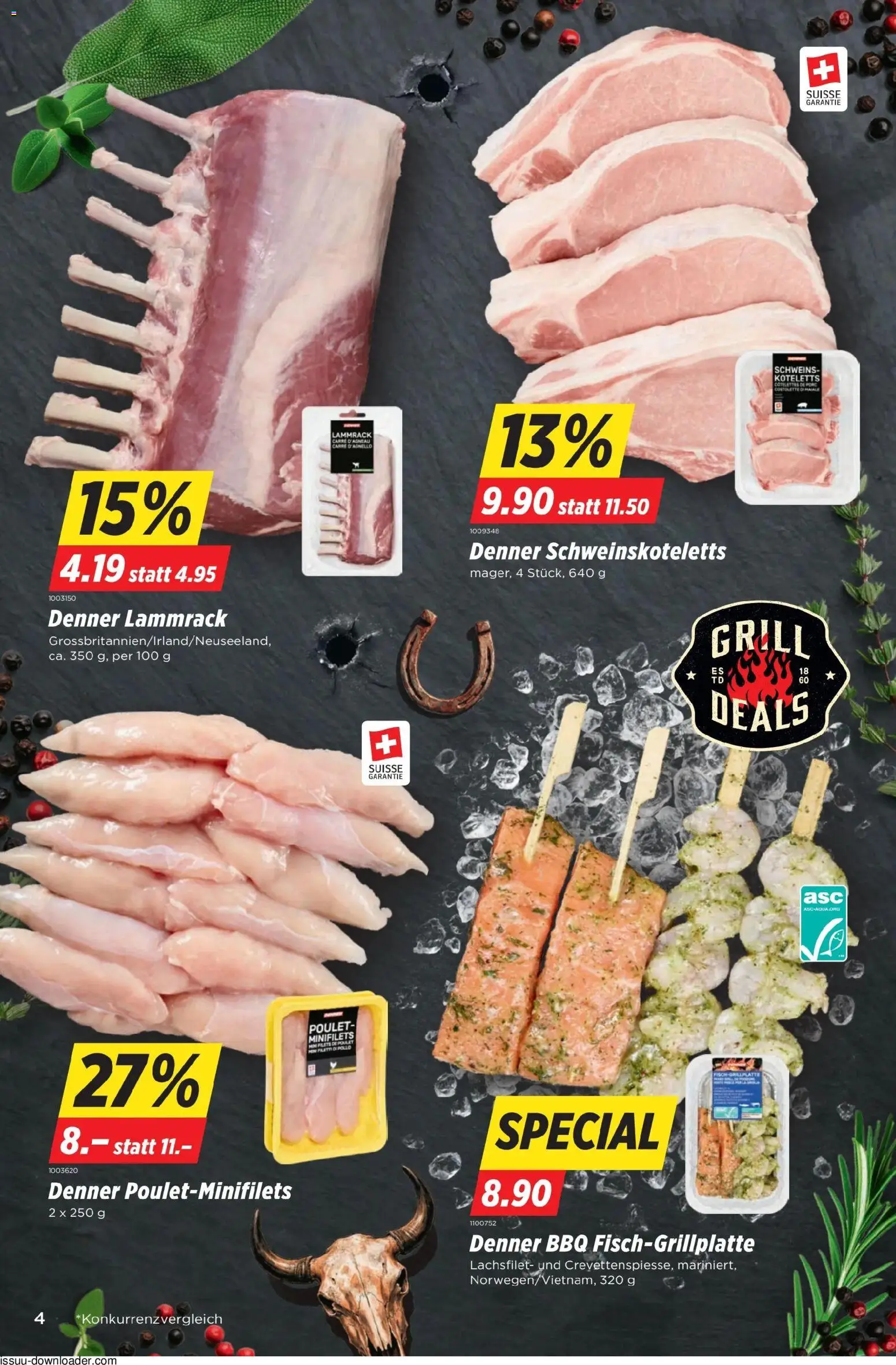 Denner aktionen – gültig ab 04.06.2026 | Seite: 4 | Produkte: Grill