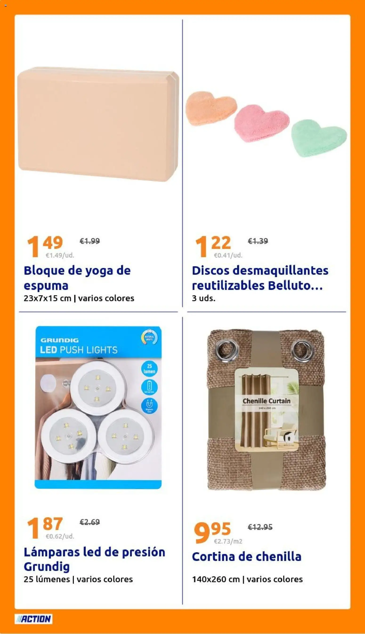 Action folleto │ válido desde el 12/08/2026 | Página: 26 | Productos: Cortina, Discos desmaquillantes, Espuma, Lámparas