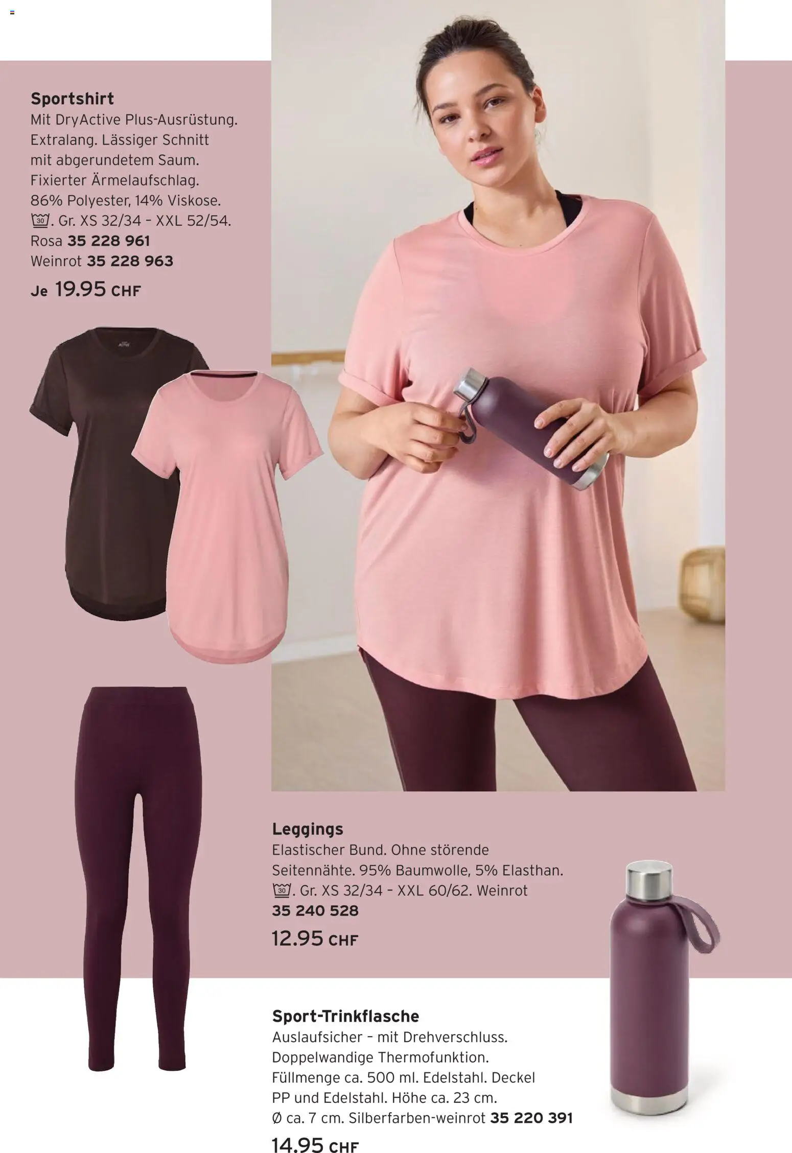 Tchibo aktionen Every day in flow – gültig ab 18.08.2026 | Seite: 14 | Produkte: Leggings, Deckel