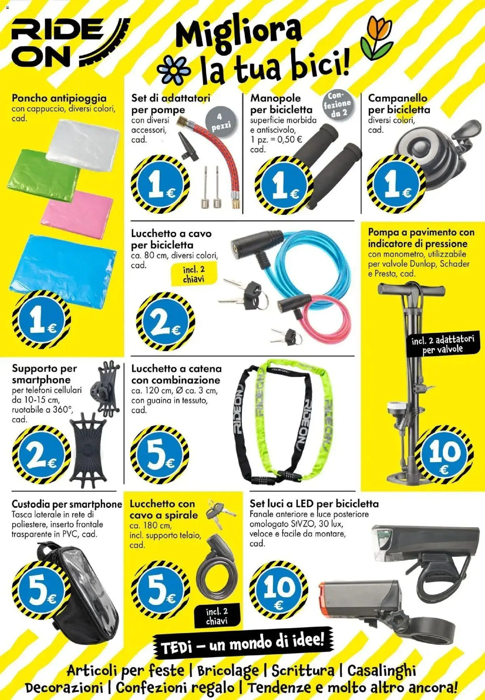 Volantino TEDi del 06.03.2026 | Pagina: 37 | Prodotti: Bicicletta, Smartphone, Cavo, Decorazioni