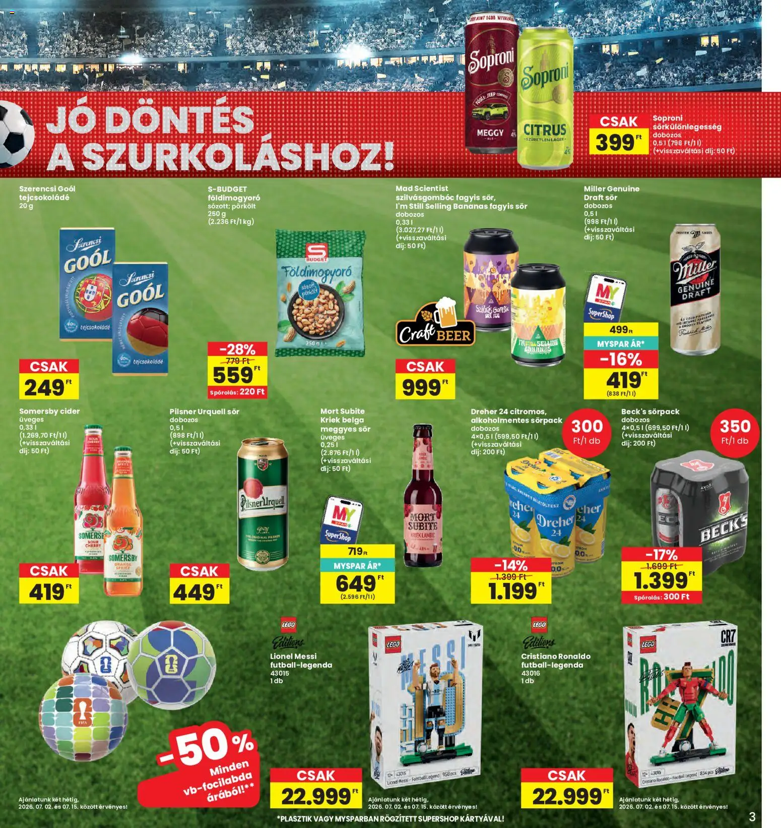 Interspar akciós ujság - amely érvényes a következő dátumtól: 2026.07.02. | Oldal: 3