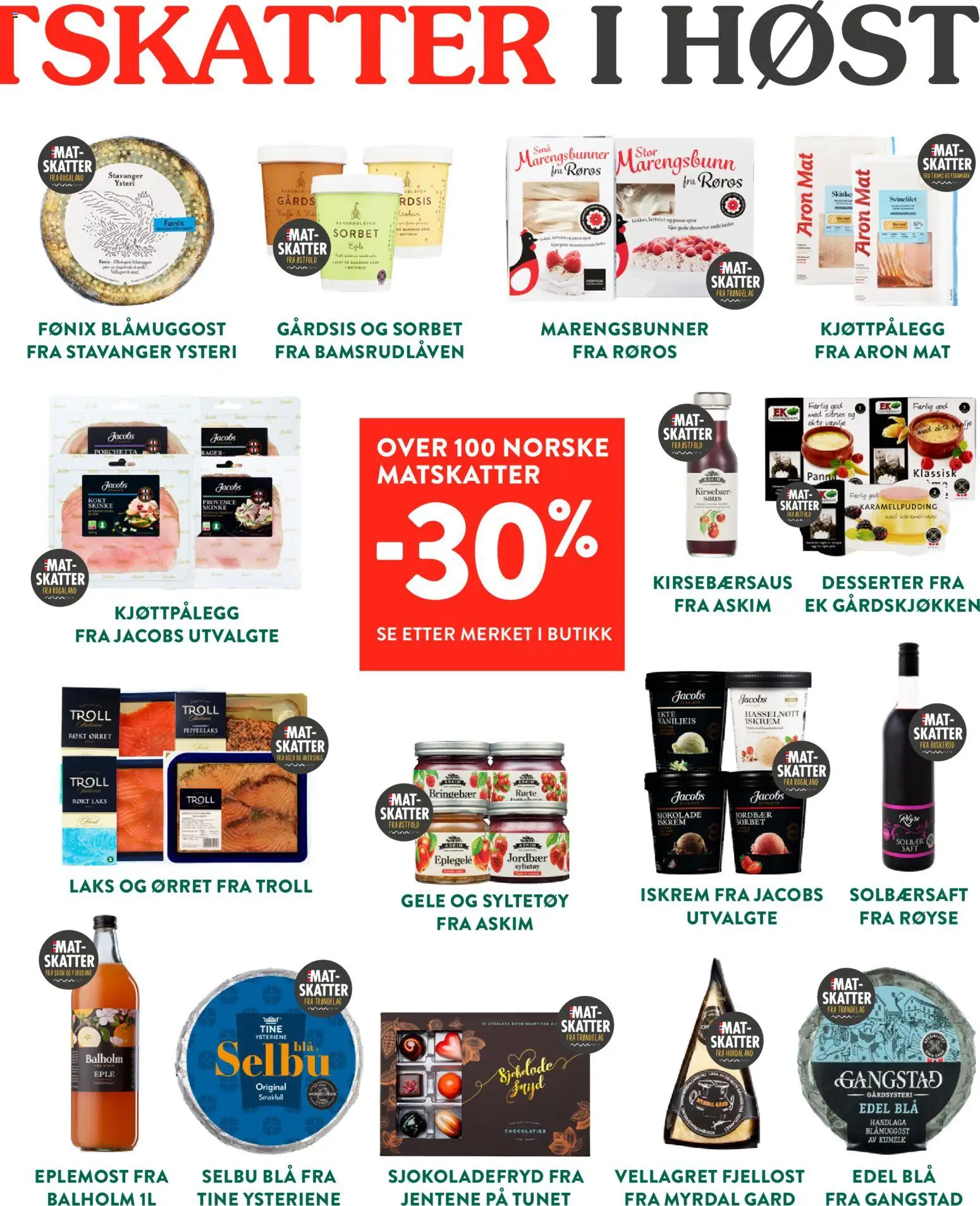 {H1} | Side: 3 | Produkter: And, Jordbær, Bringebær, Ørret