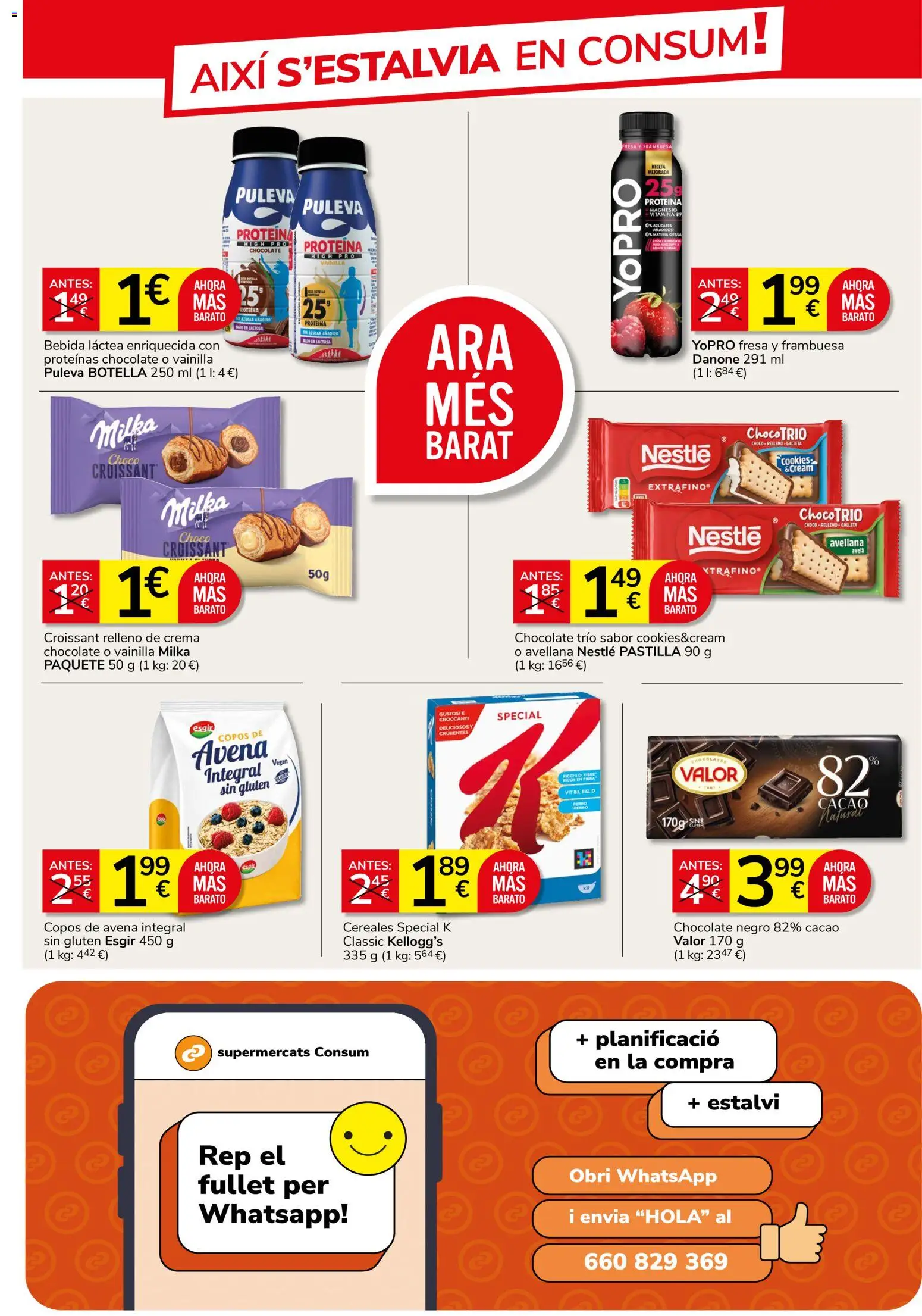 Consum folleto │ válido desde el 24/09/2026 | Página: 5 | Productos: Croissant relleno, Chocolate, Crema, Azúcar