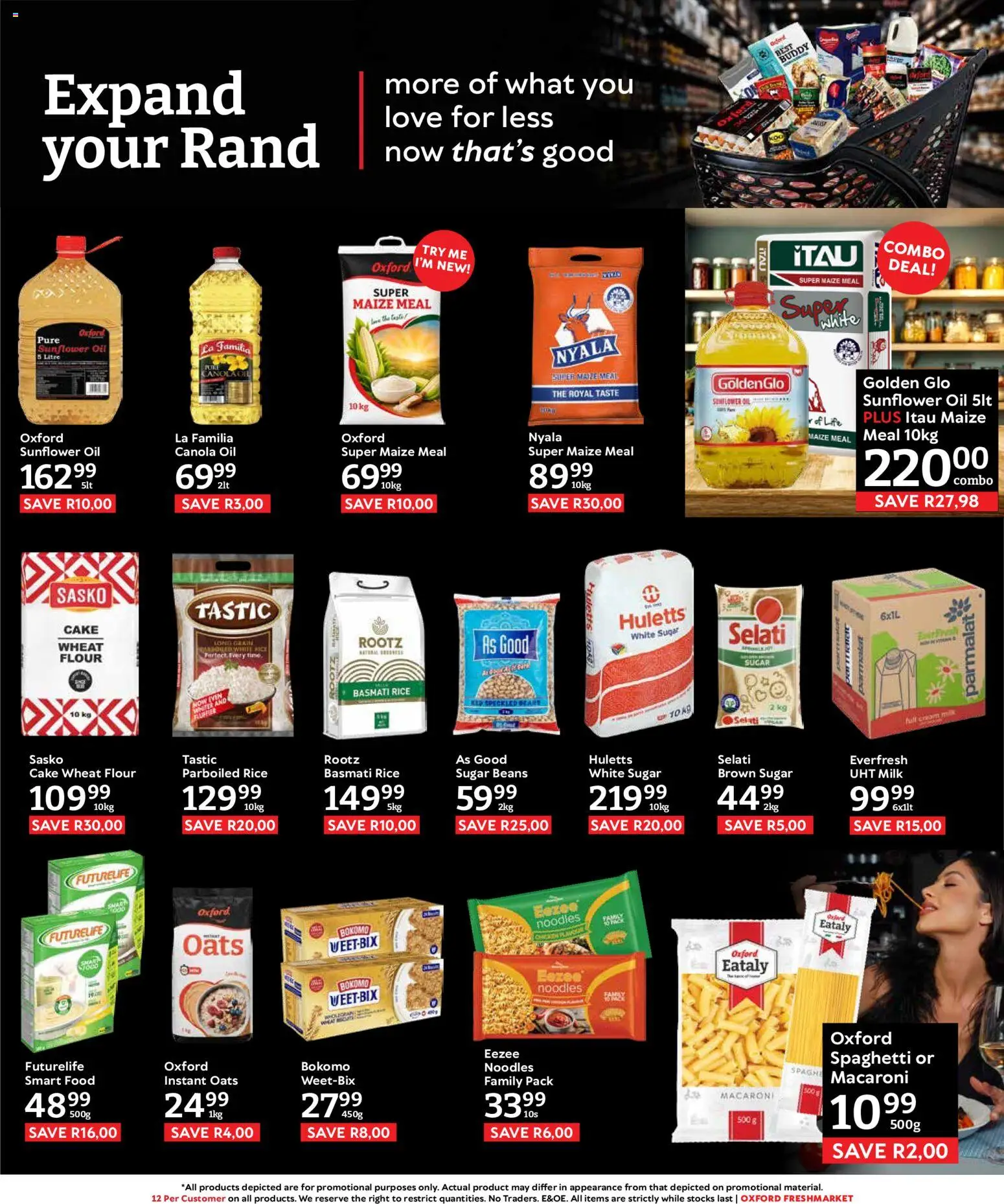 New Oxford Freshmarket catalogue – valid from 19/08/2026 | Page: 7 | Products: Flour, Oats, Oil, Noodles
