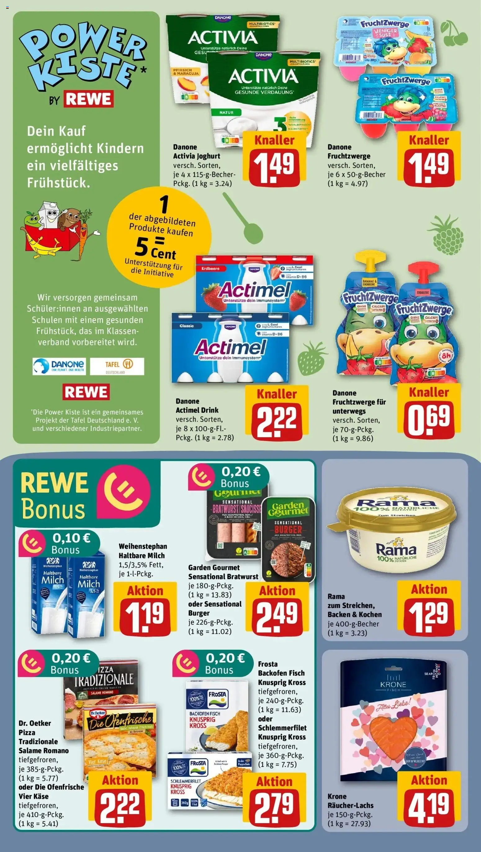 REWE Prospekt ab 04.05.2026 zum Blättern » Angebote | Seite: 14 | Produkte: Burger, Ofenfrische, Frosta, Backofen