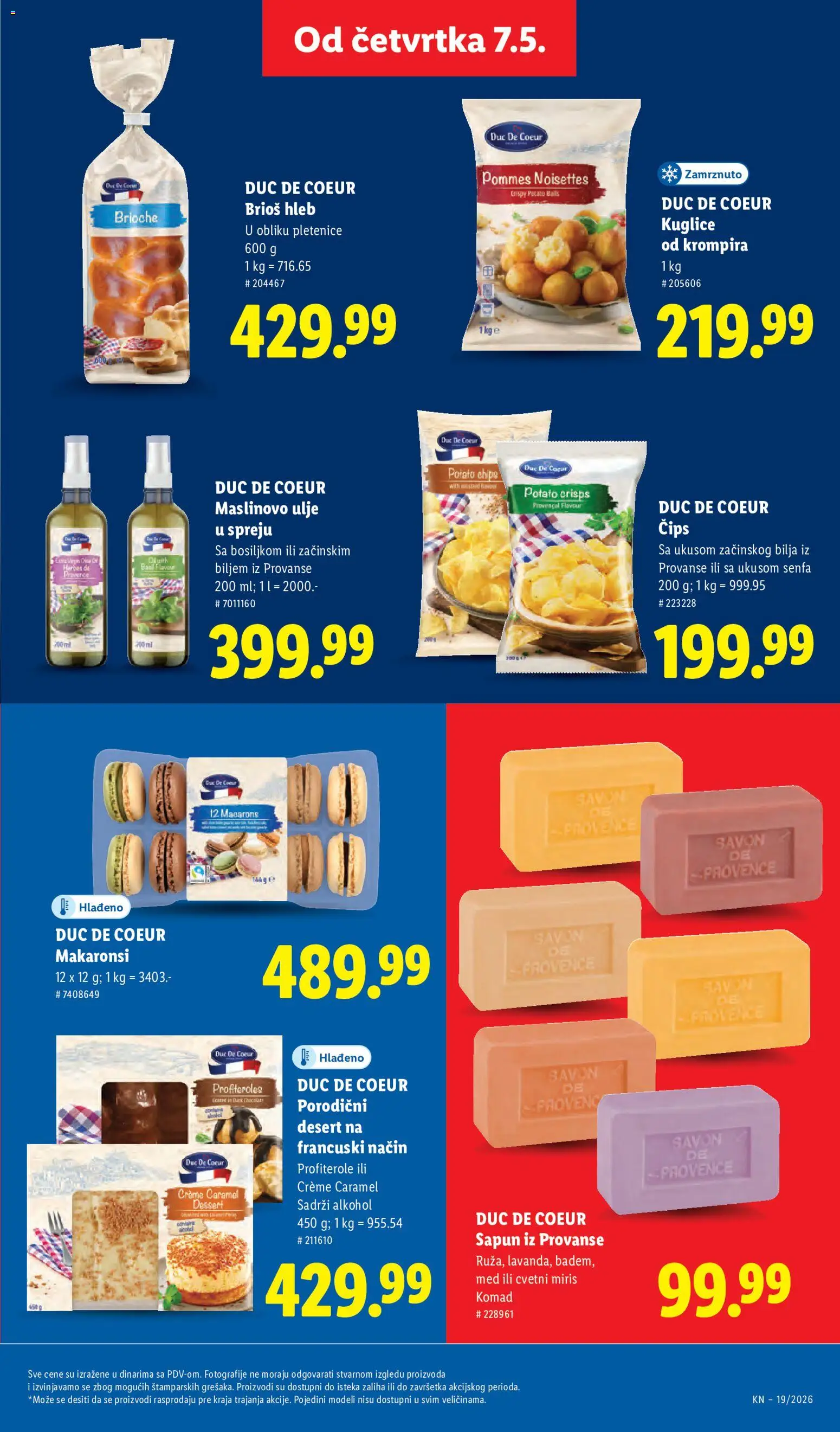 Lidl katalog - važi od 07.05.2026 | Strana: 49 | Proizvode: Macarons, Hleb, Med, Maslinovo ulje