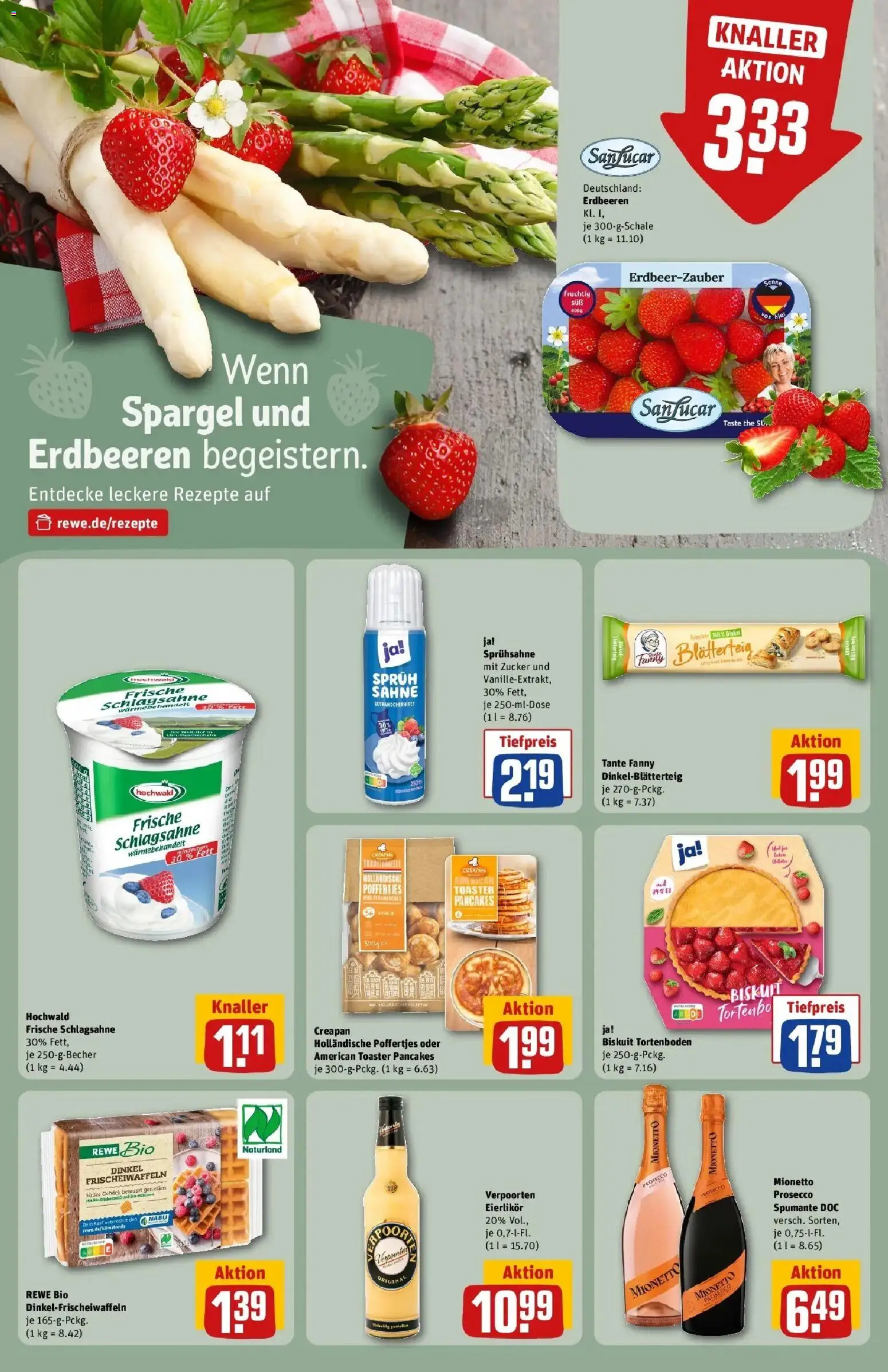 Rewe Prospekt Saarbrücken / Scheidt – gültig ab 17.05.2026 | Seite: 20 | Produkte: Schlagsahne, Zucker, Erdbeeren, Sahne