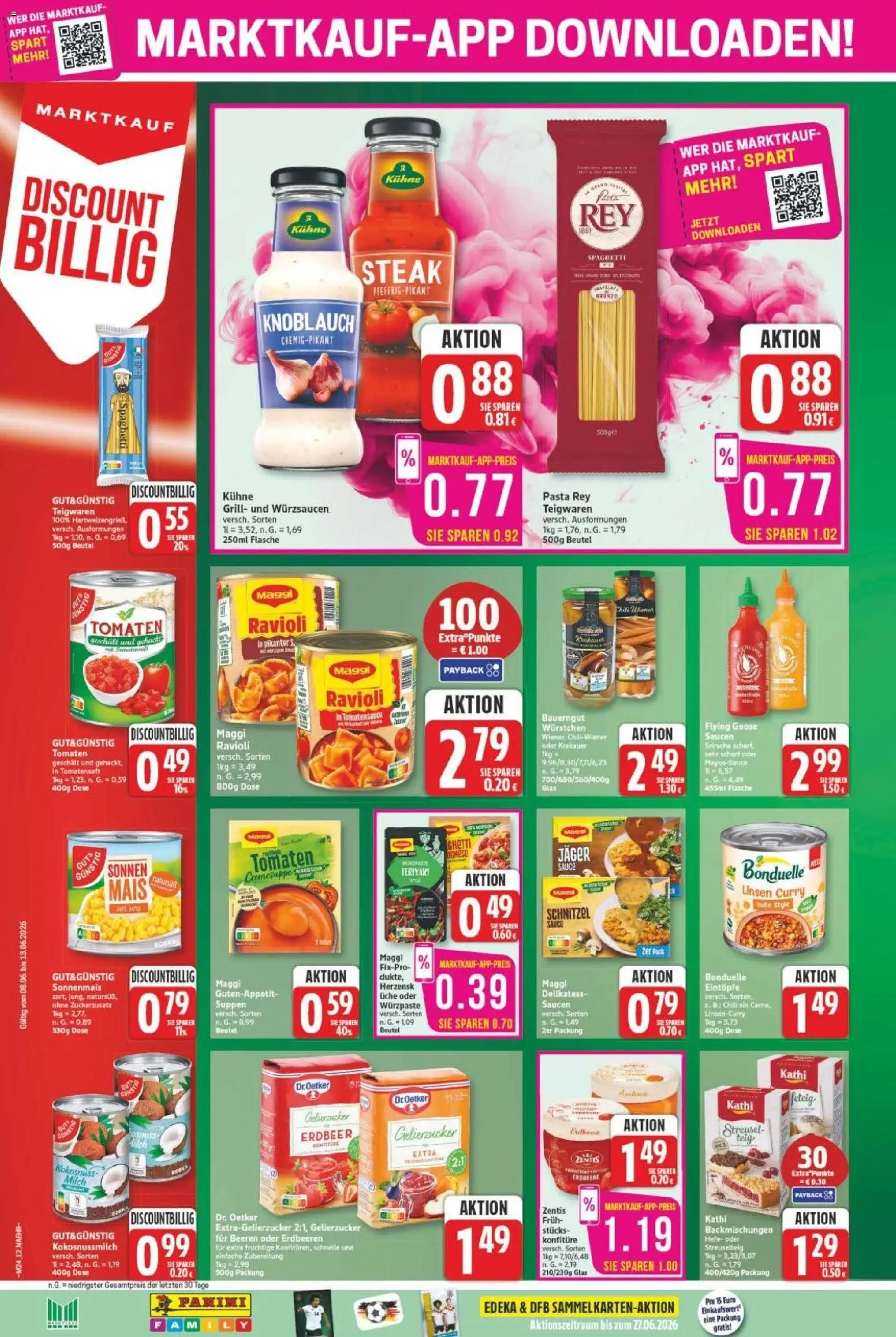 Marktkauf Prospekt – gültig ab 08.06.2026 | Seite: 12 | Produkte: Schnitzel, Knoblauch, Steak, Erdbeeren